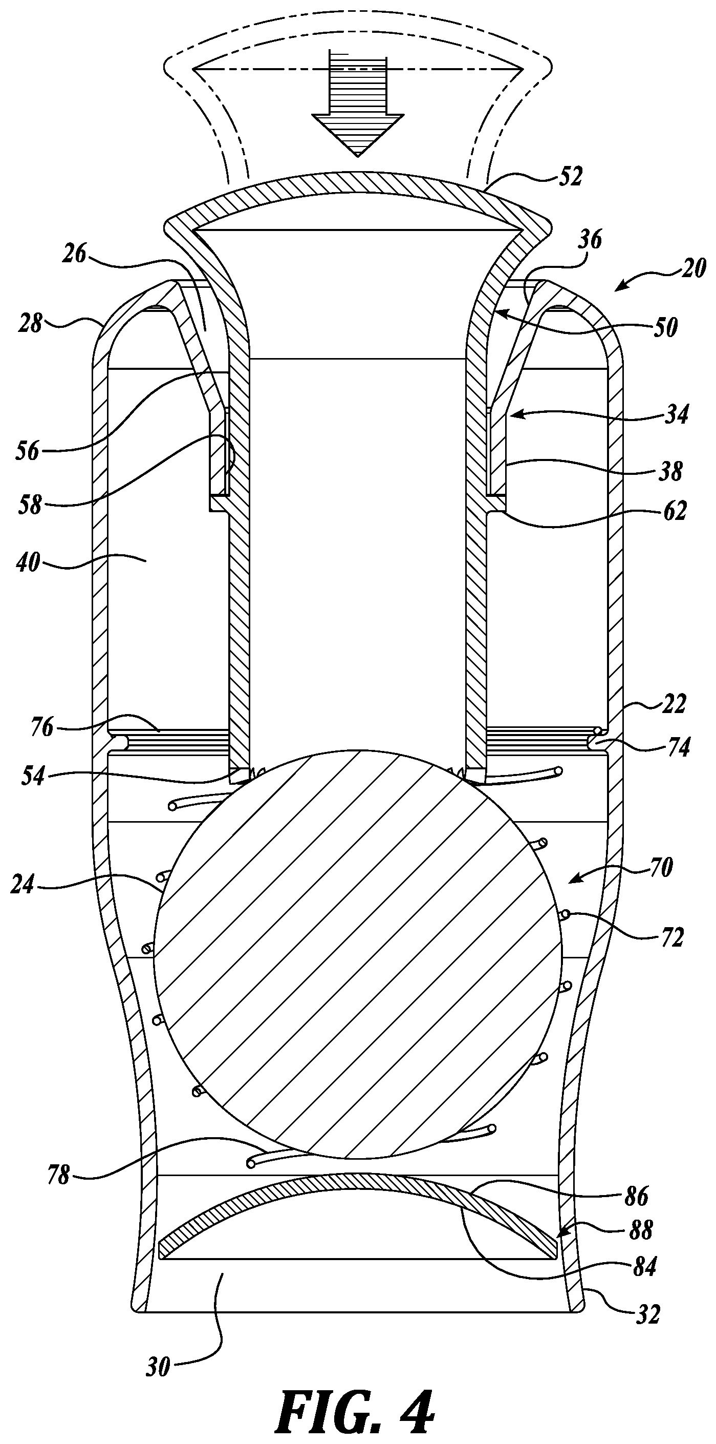 Patent US11771198 Figure 4 – Pulverizer for cosmetic formulations
