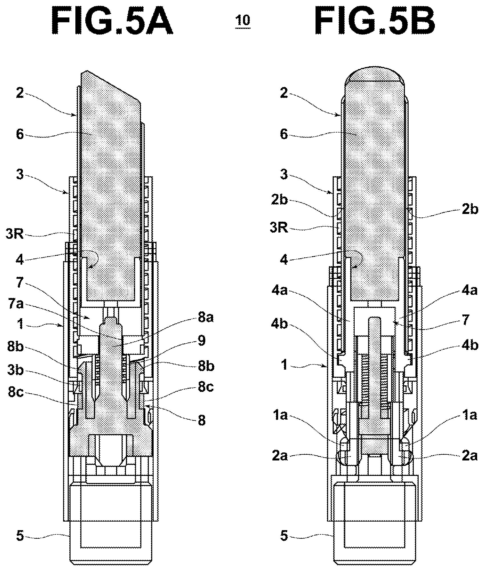 Patent US11771202 Figure 5 – Cosmetic material feeding-out container