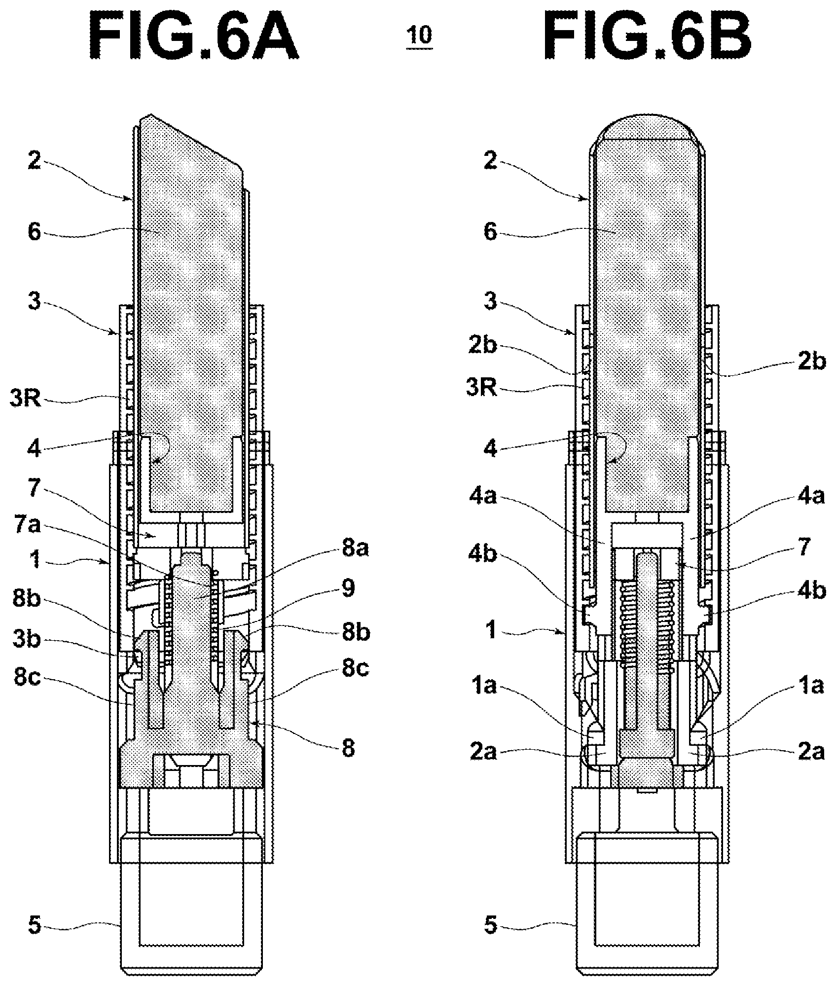 Patent US11771202 Figure 6 – Cosmetic material feeding-out container