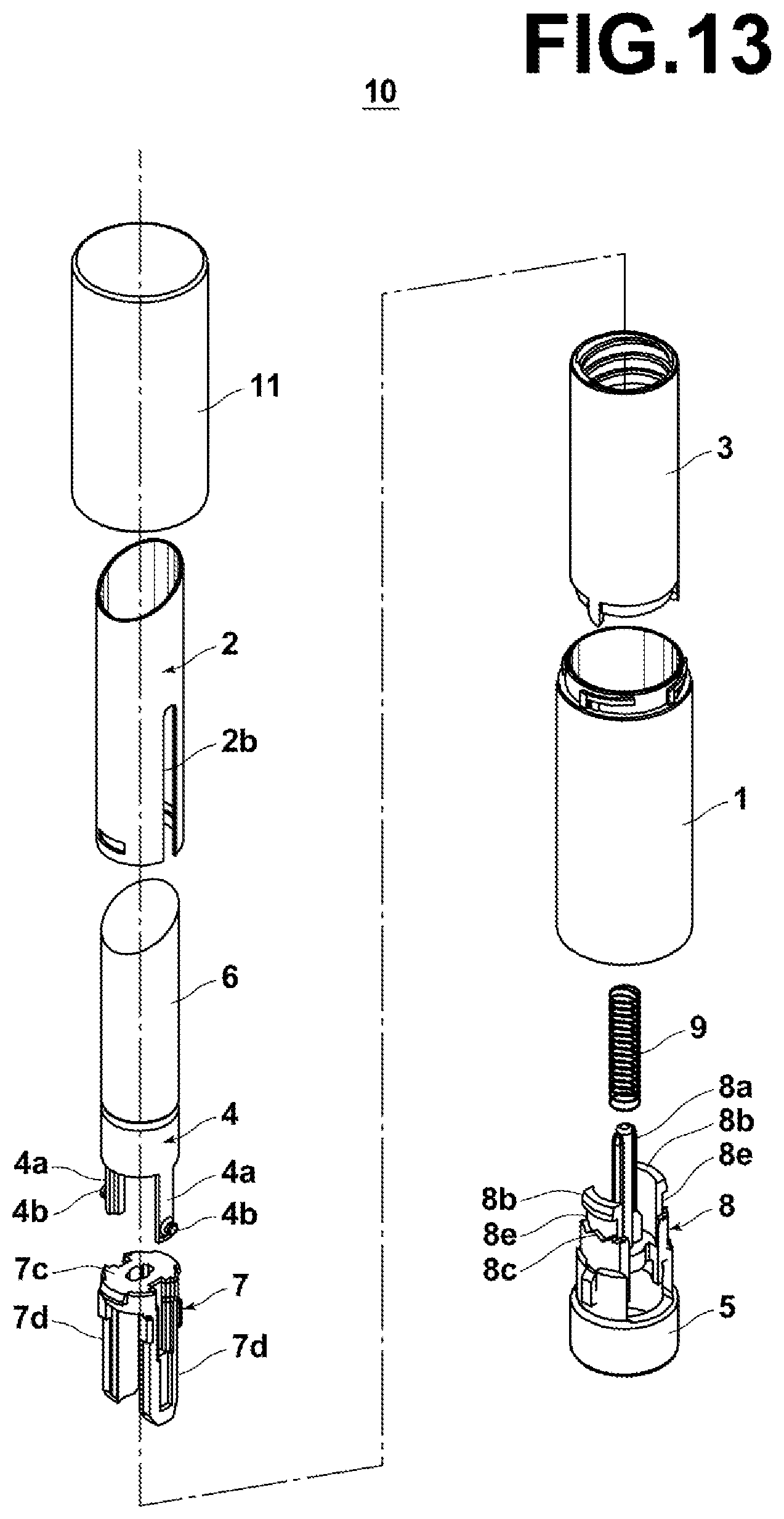 Patent US11771202 Figure 11 – Cosmetic material feeding-out container