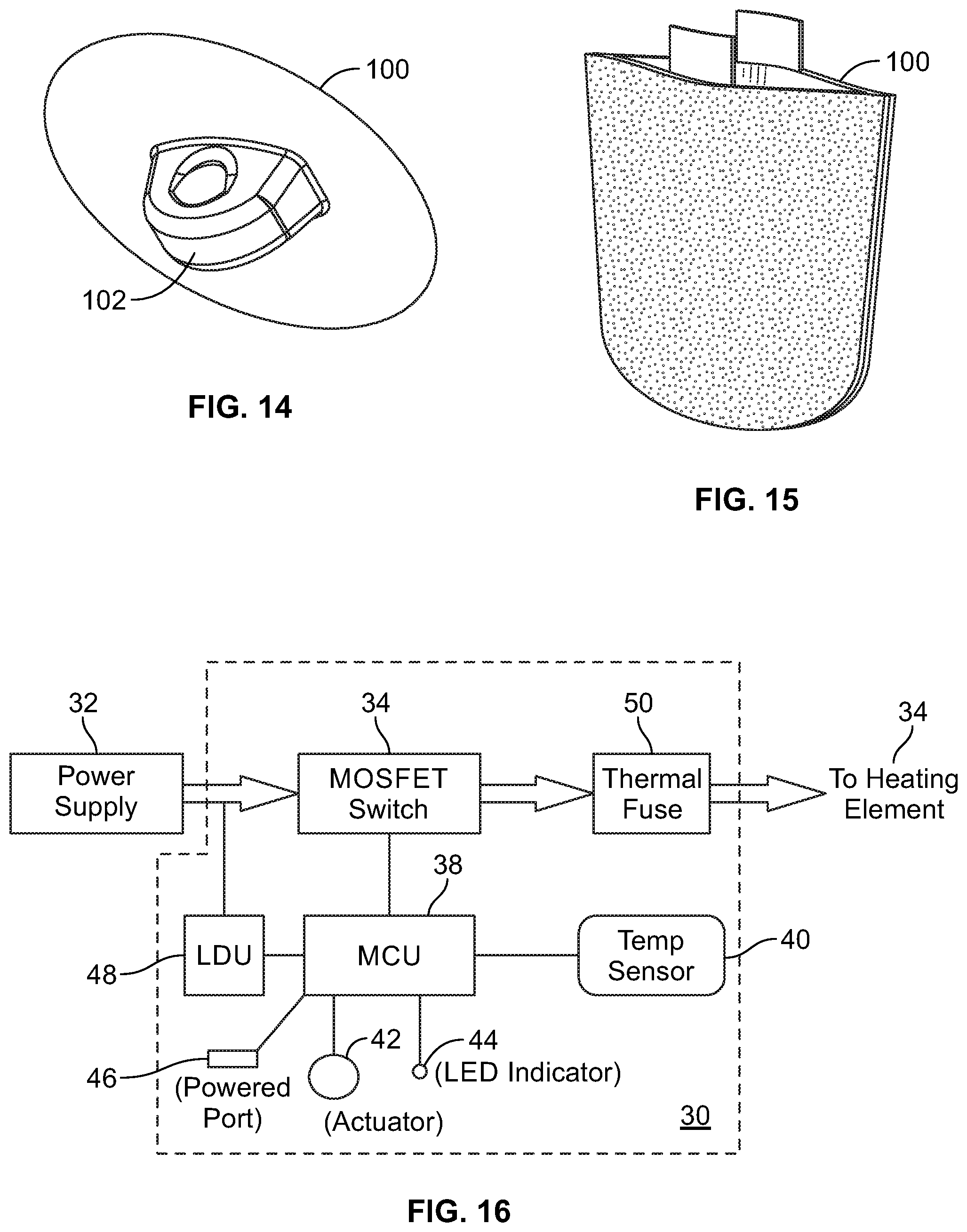Patent US11771205 Figure 4 – Impregnatable pad applicator storage and warming device