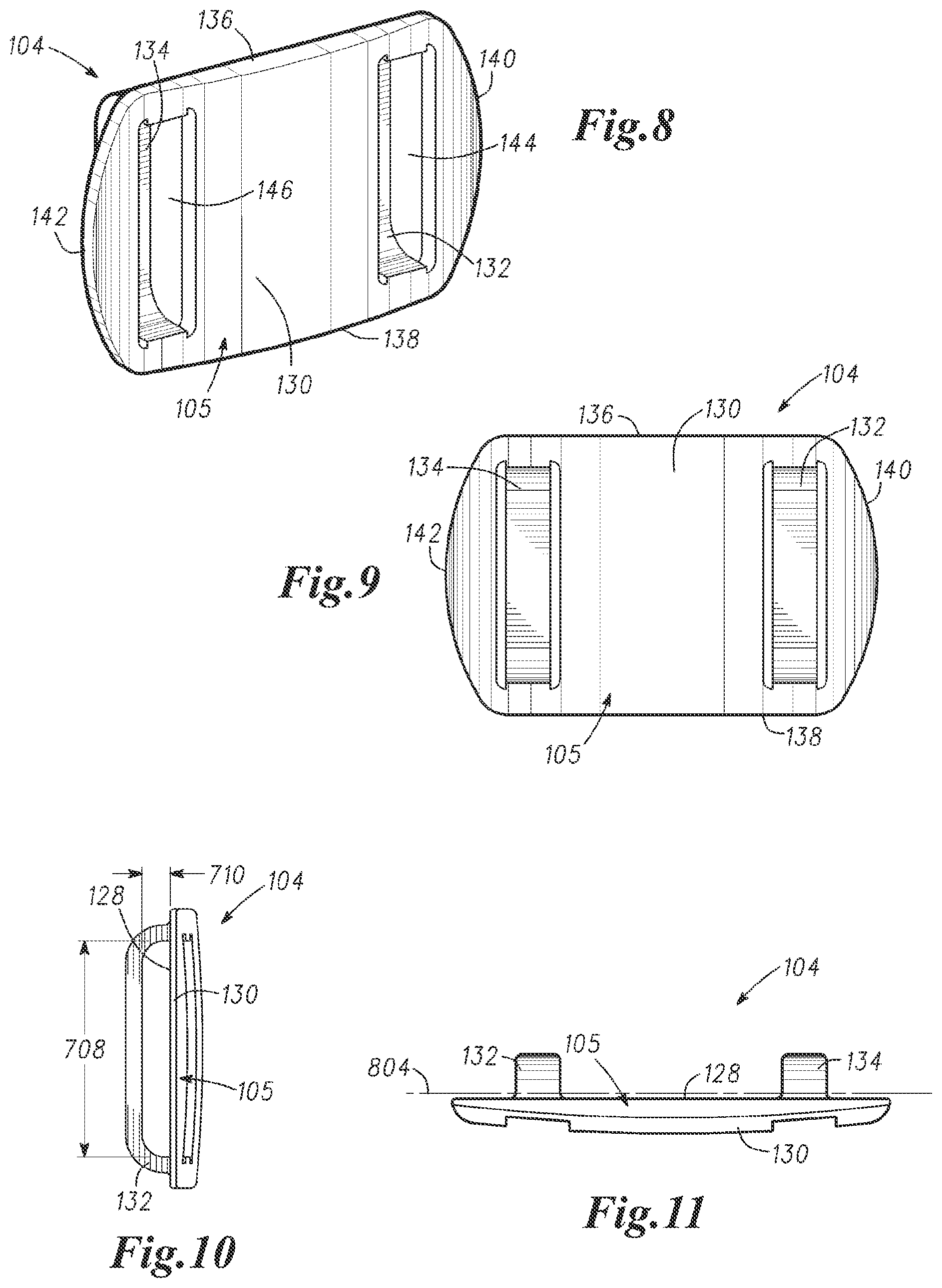 Patent US11771206 Figure 7 – Self-adjustable carrying strap system and methods to manufacture self-adjustable carrying strap system