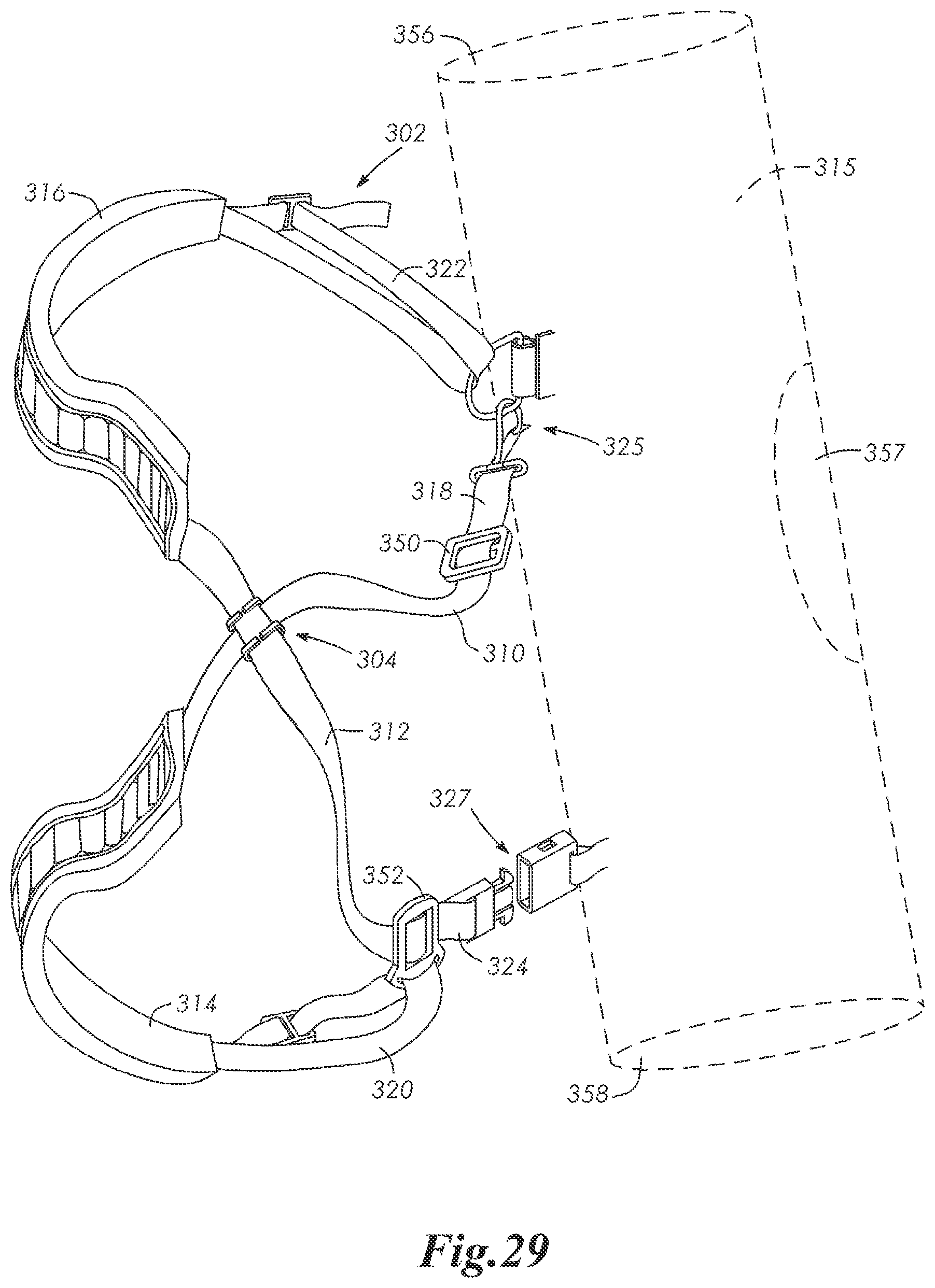 Patent US11771206 Figure 19 – Self-adjustable carrying strap system and methods to manufacture self-adjustable carrying strap system