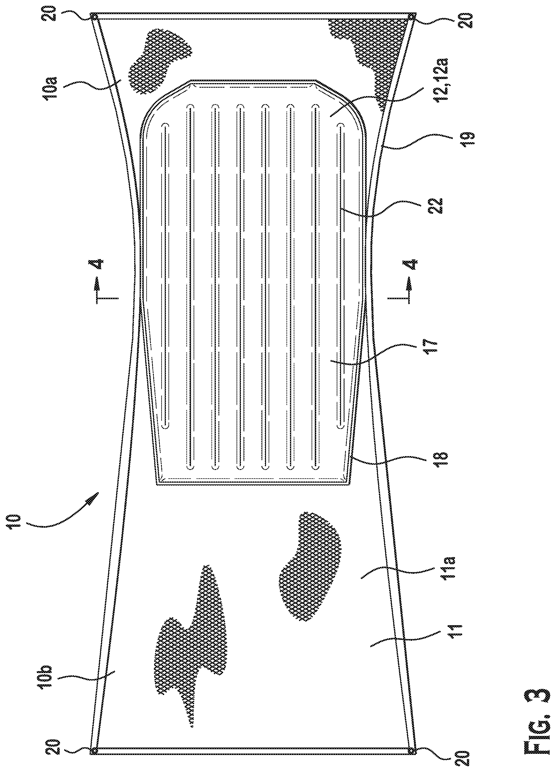 Patent US11771207 Figure 2 – Hammock with an integrated insulation section