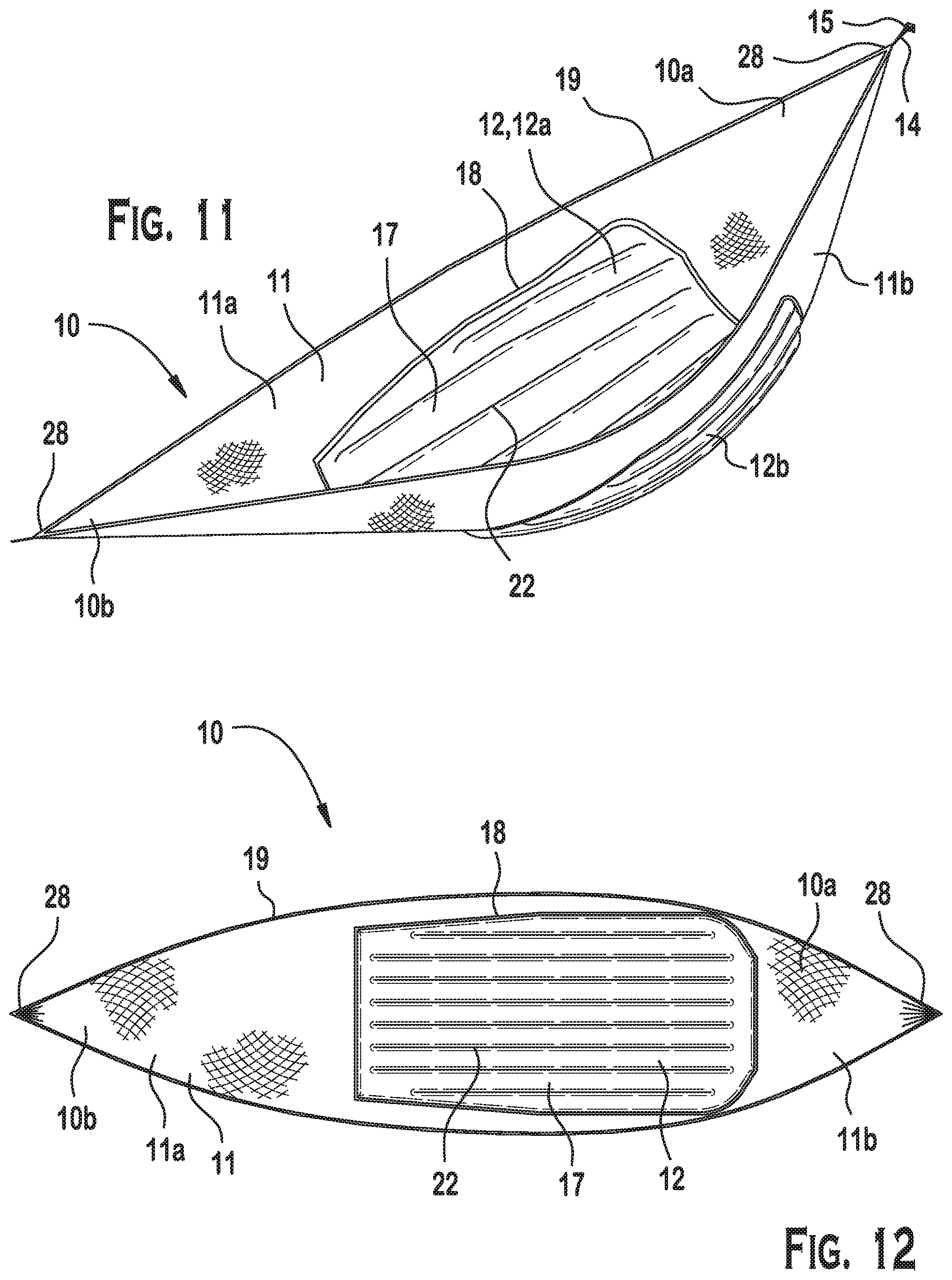 Patent US11771207 Figure 6 – Hammock with an integrated insulation section