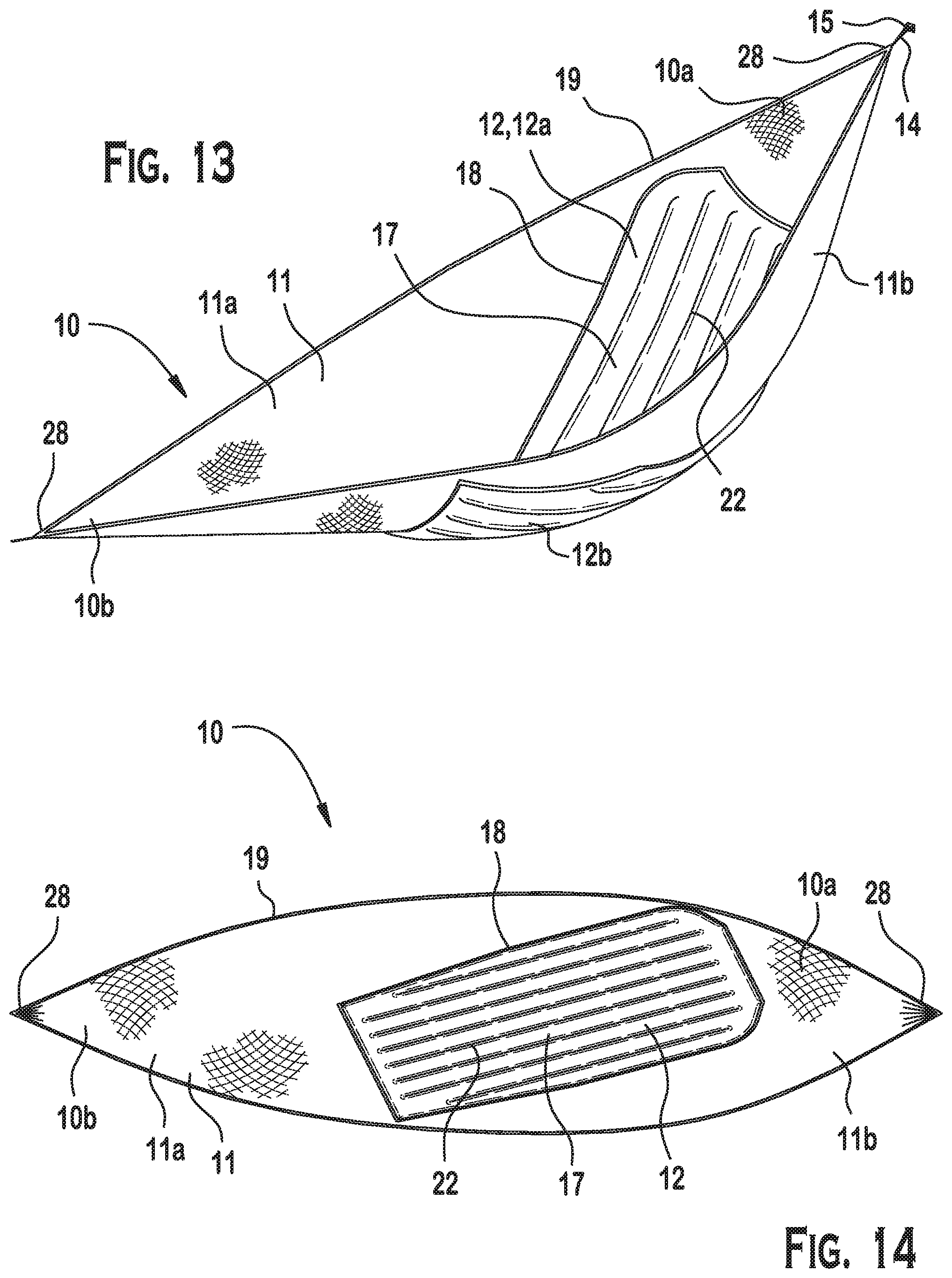 Patent US11771207 Figure 7 – Hammock with an integrated insulation section
