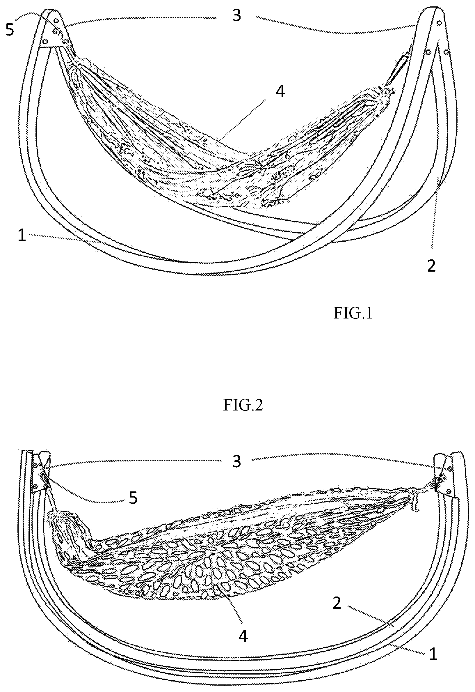 Patent US11771208 Figure 1 – Frame for hammock swing