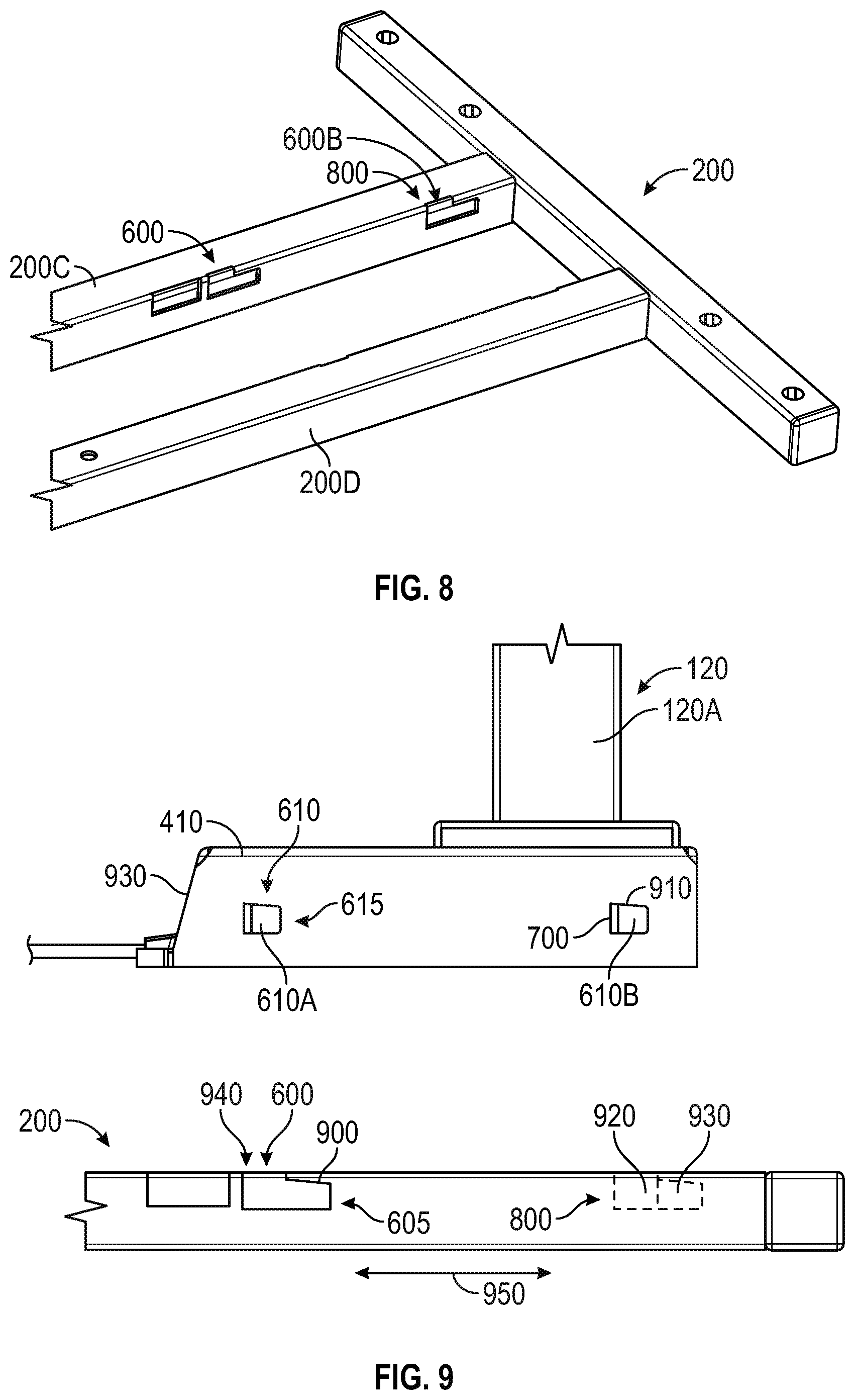 Patent US11771216 Figure 5 – Workstation including simplified leg attachment