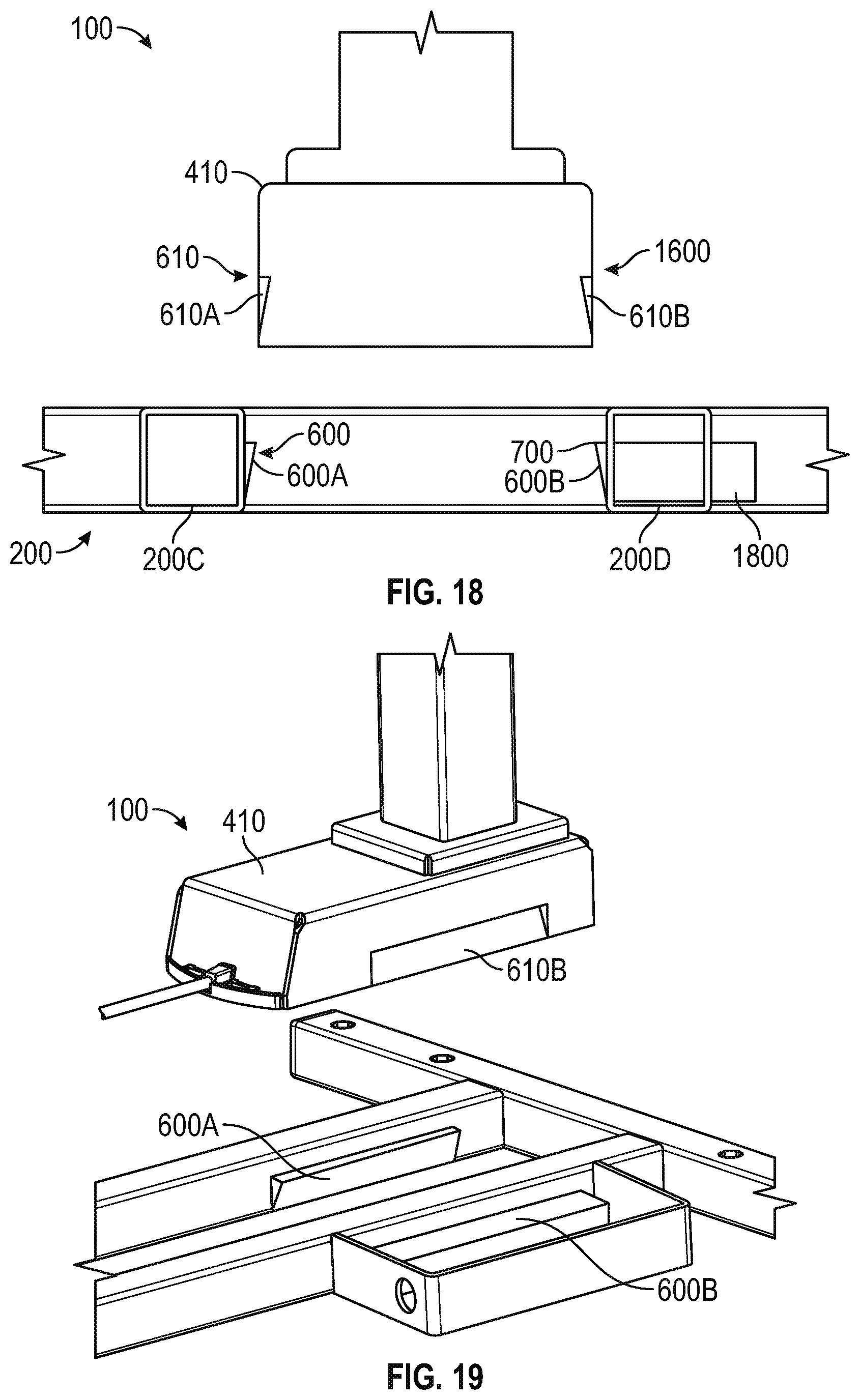 Patent US11771216 Figure 10 – Workstation including simplified leg attachment
