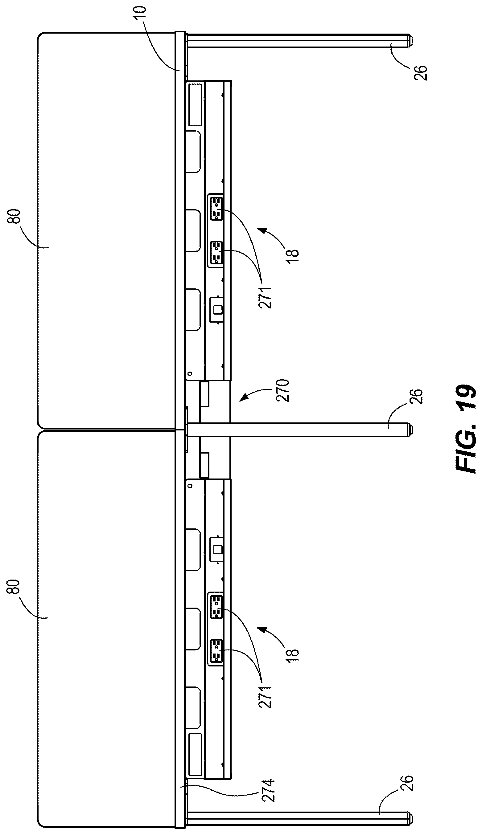 Patent US11771219 Figure 14 – Chase for connecting tables