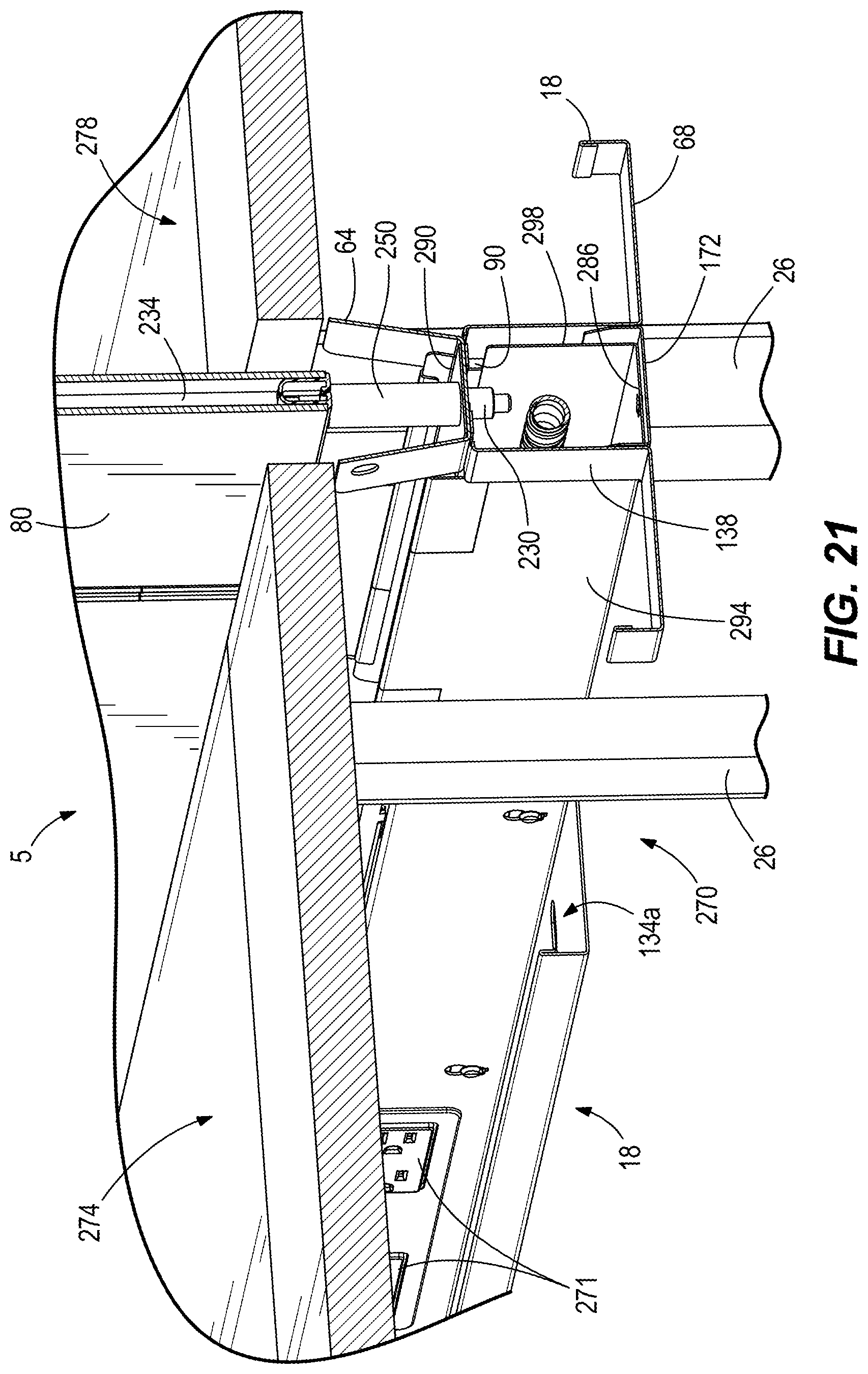 Patent US11771219 Figure 16 – Chase for connecting tables