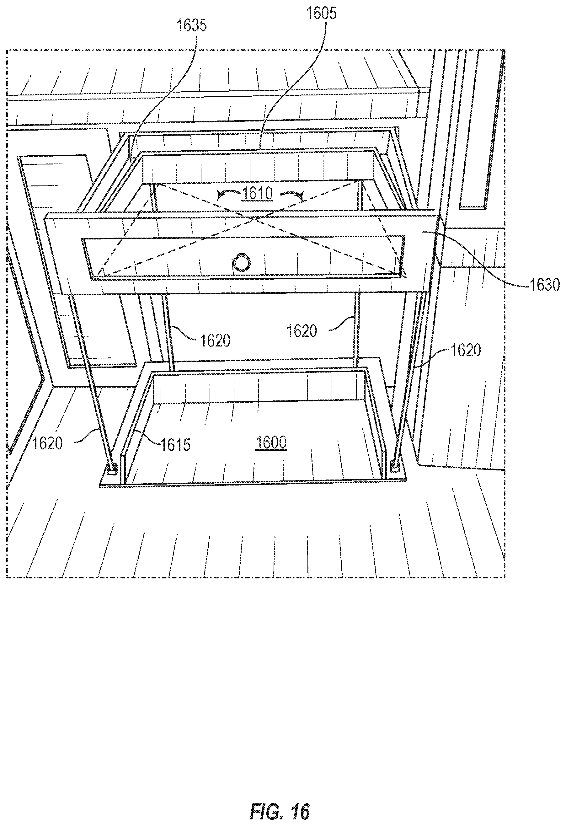 Patent US11771220 Figure 16 – Configuration and control of moveable shelf systems