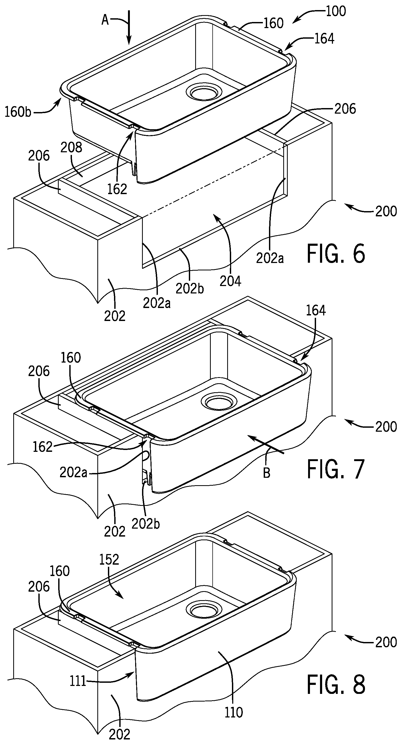 Patent US11771222 Figure 4 – Vessel sink and method of installing same