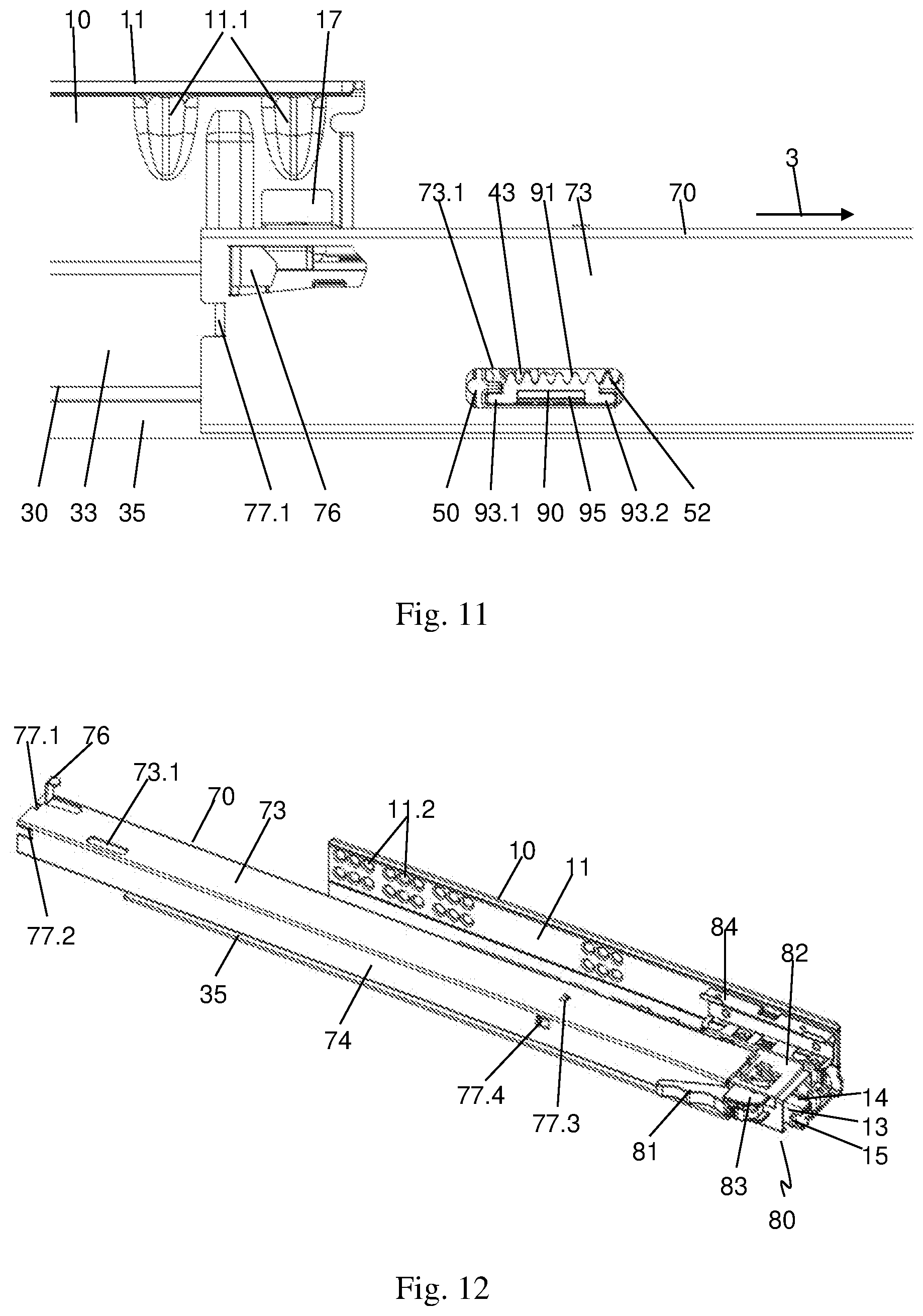 Patent US11771224 Figure 6 – Drawer extraction guide