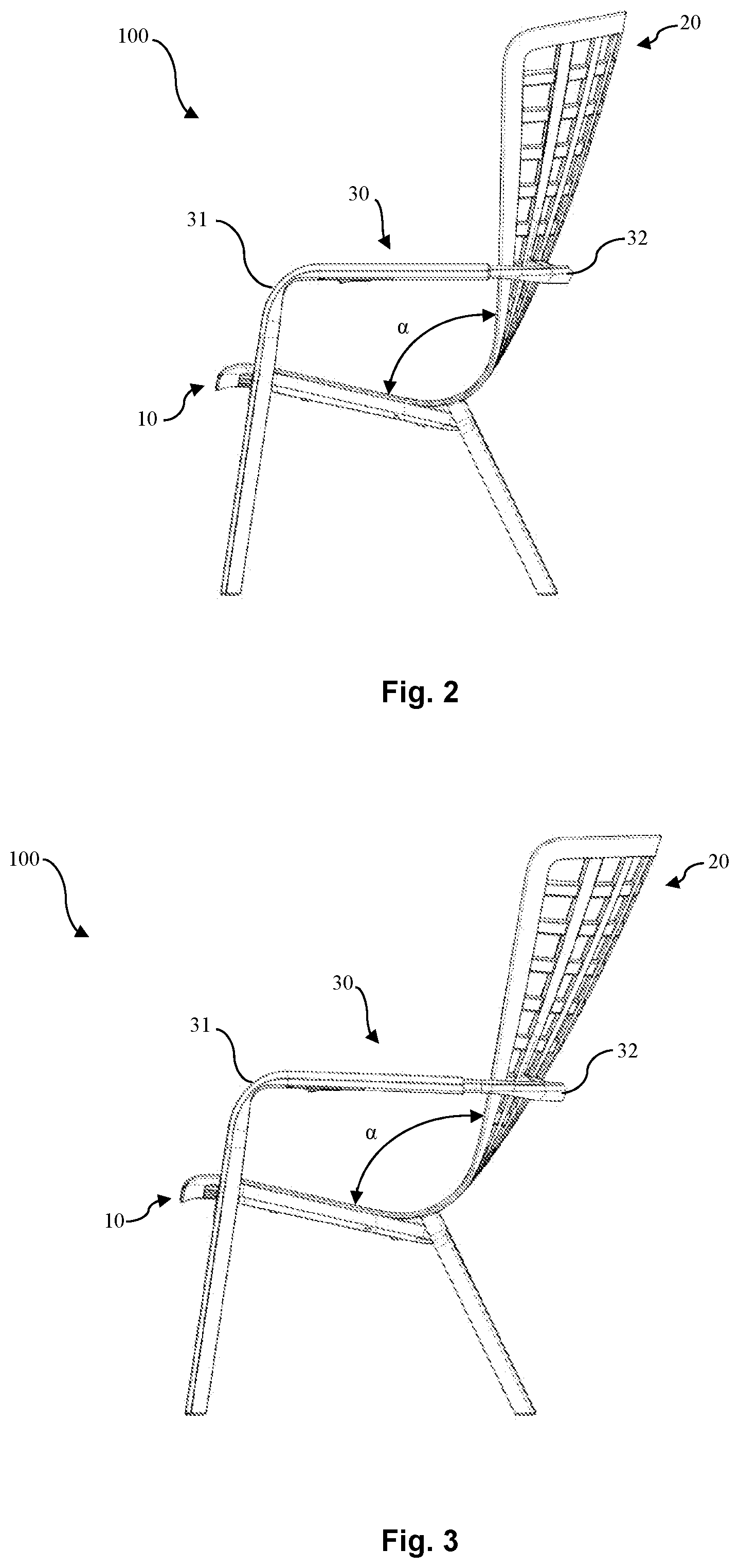 Patent US11771226 Figure 2 – Reclining chair