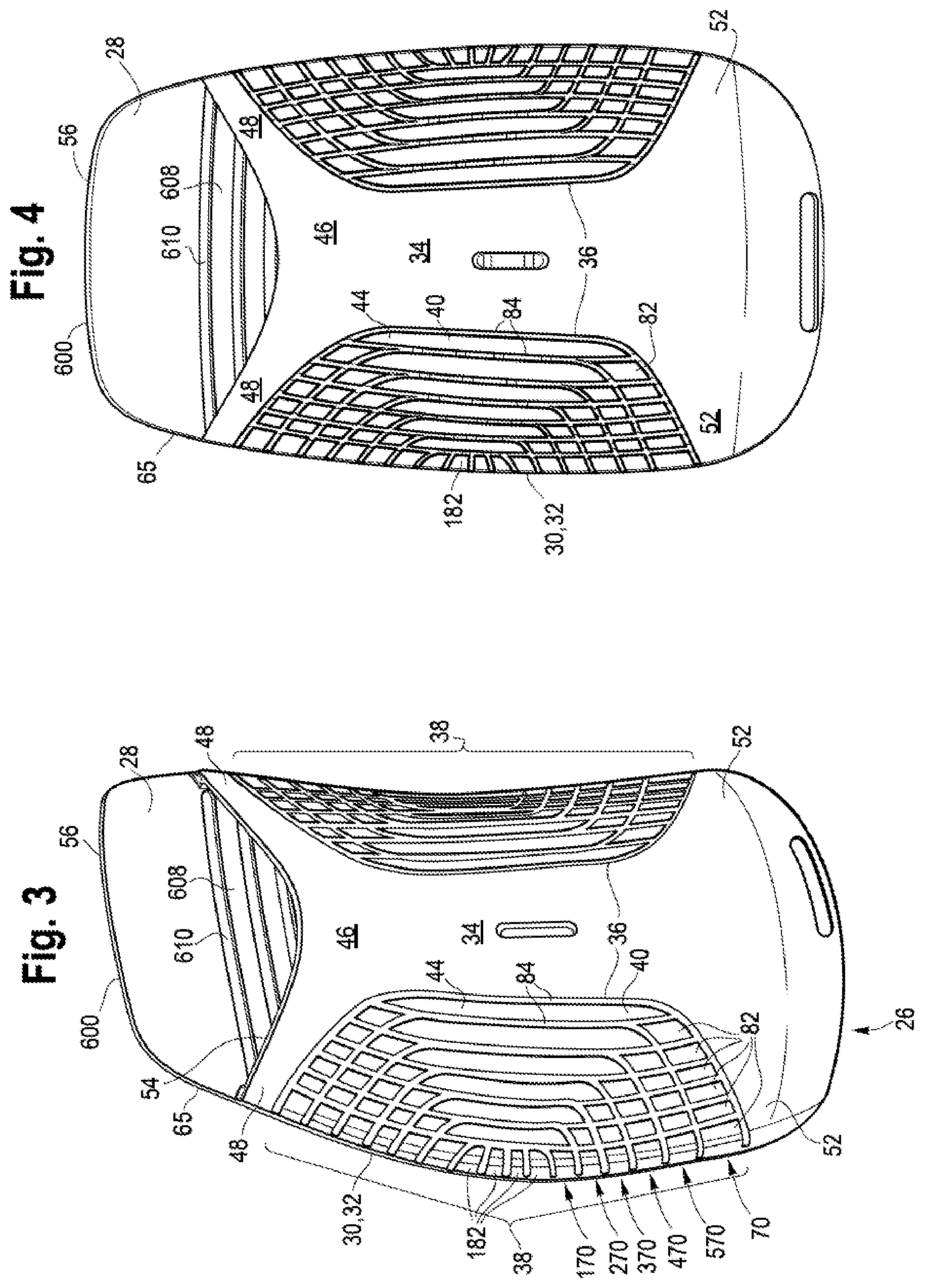Patent US11771227 Figure 2 – Compliant seating structure