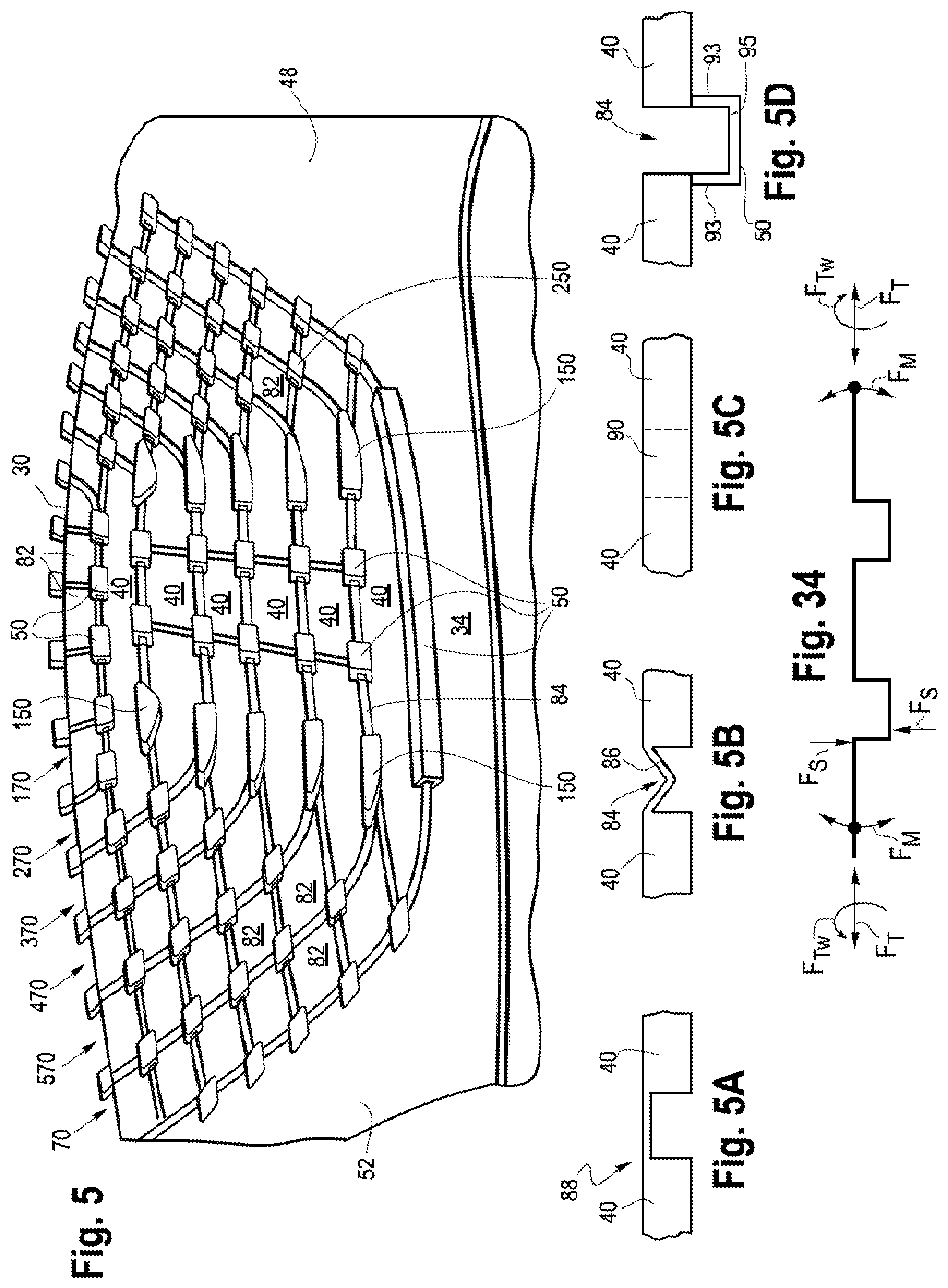 Patent US11771227 Figure 3 – Compliant seating structure