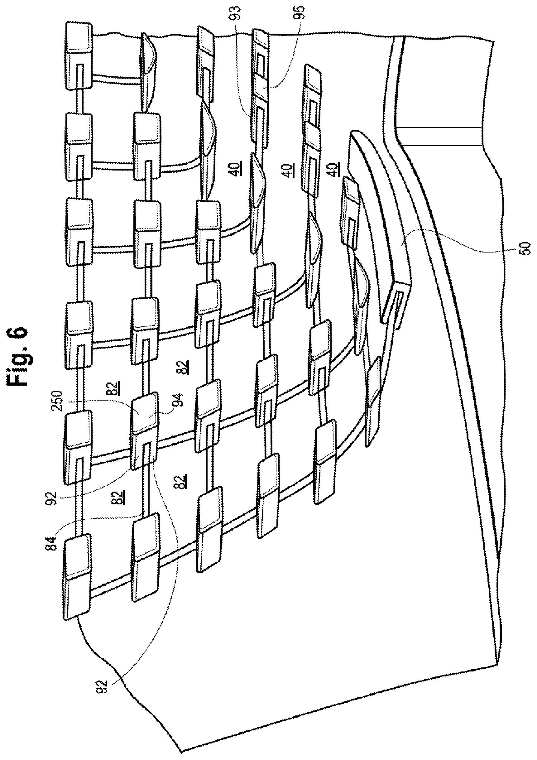 Patent US11771227 Figure 4 – Compliant seating structure