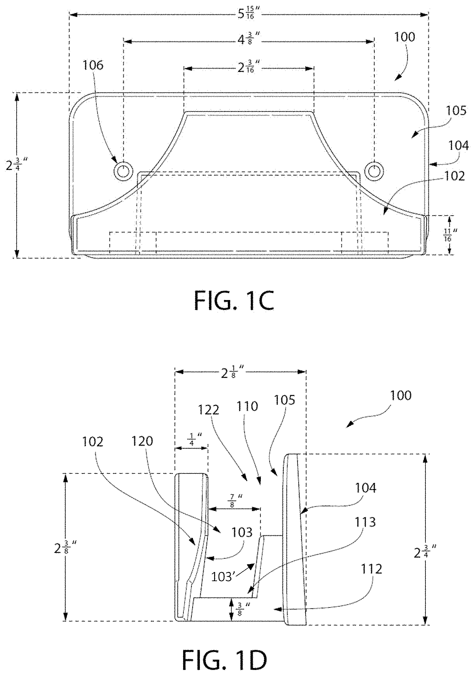Patent US11771228 Figure 2 – Universal back of chair hanger