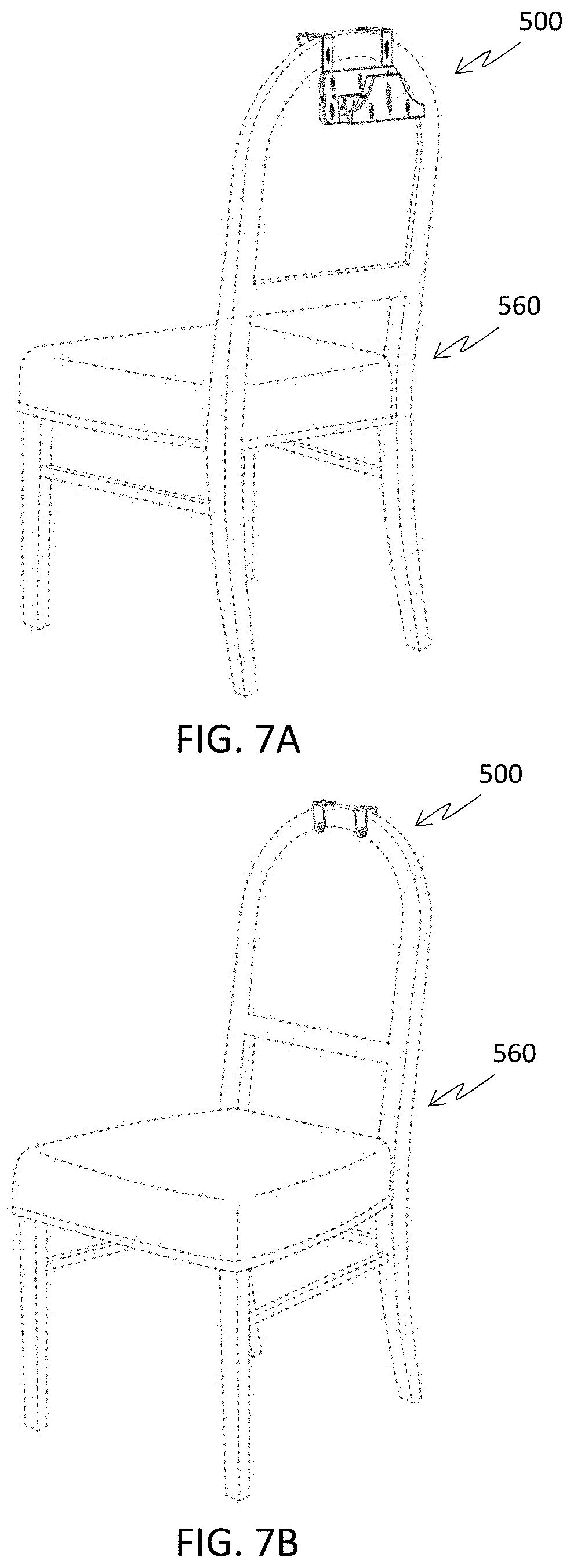 Patent US11771228 Figure 9 – Universal back of chair hanger