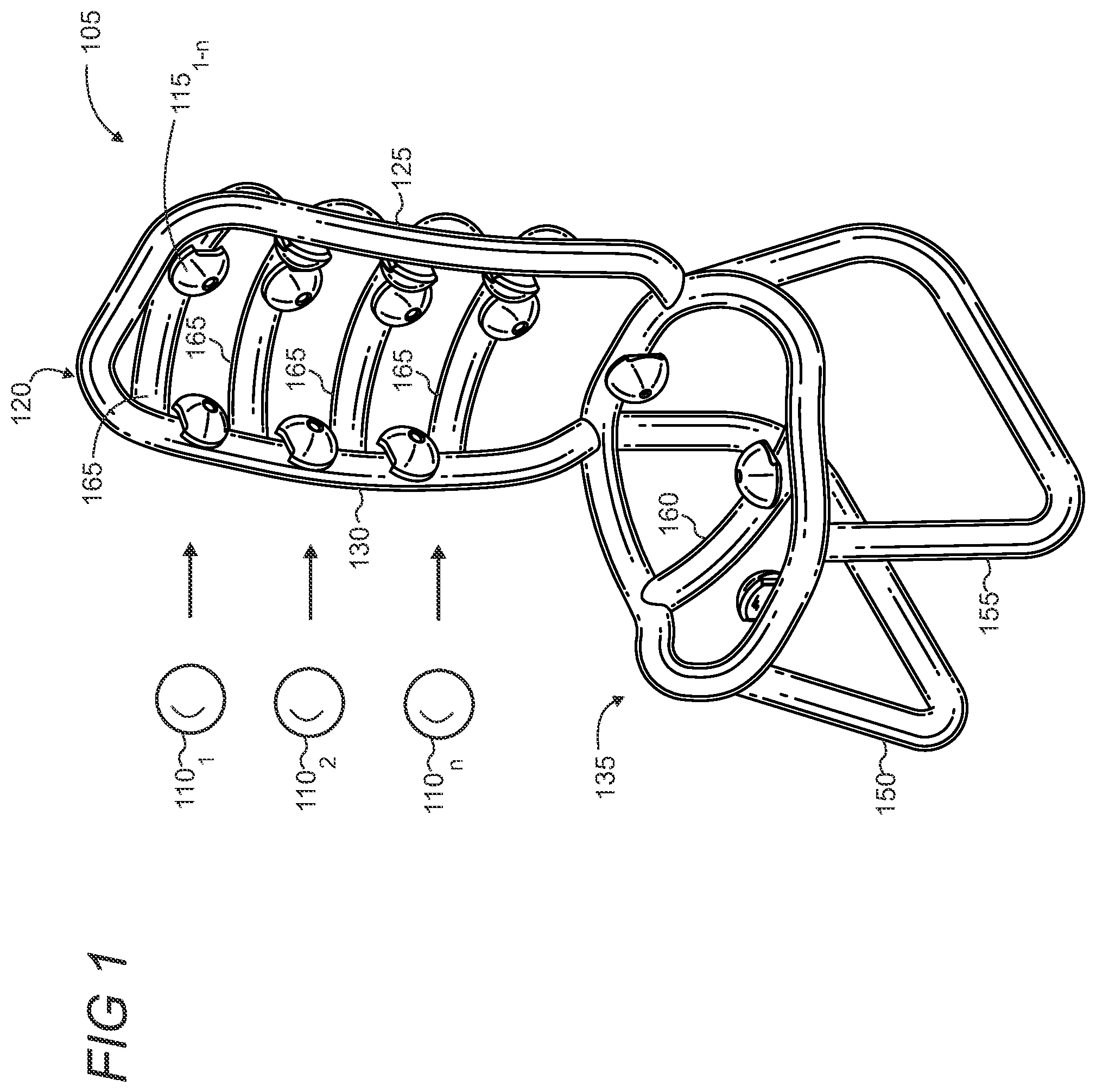 Patent US11771230 Figure 1 – Ergonomic massage chair