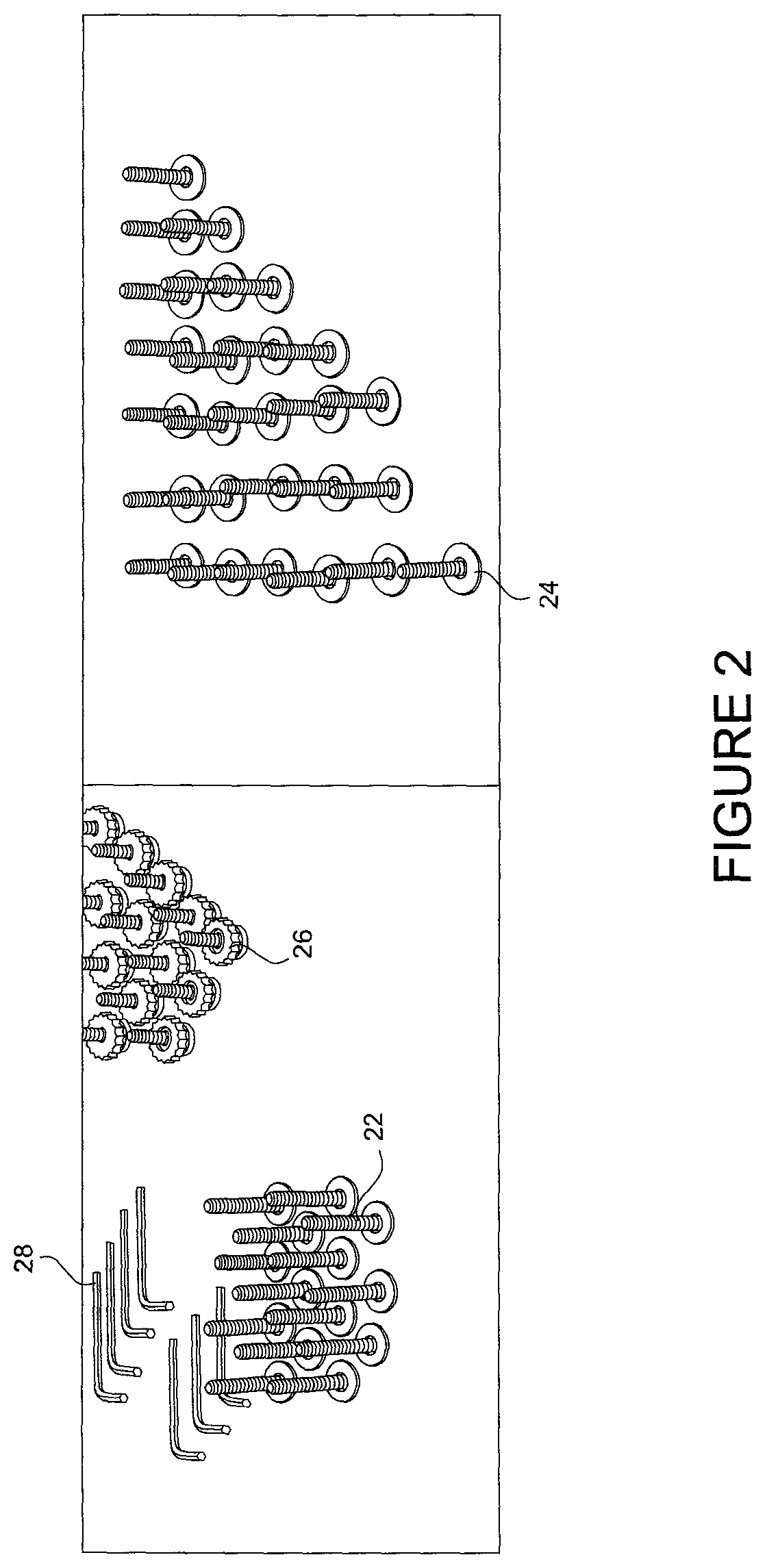 Patent US11771232 Figure 2 – Modular furniture with tool free assembly