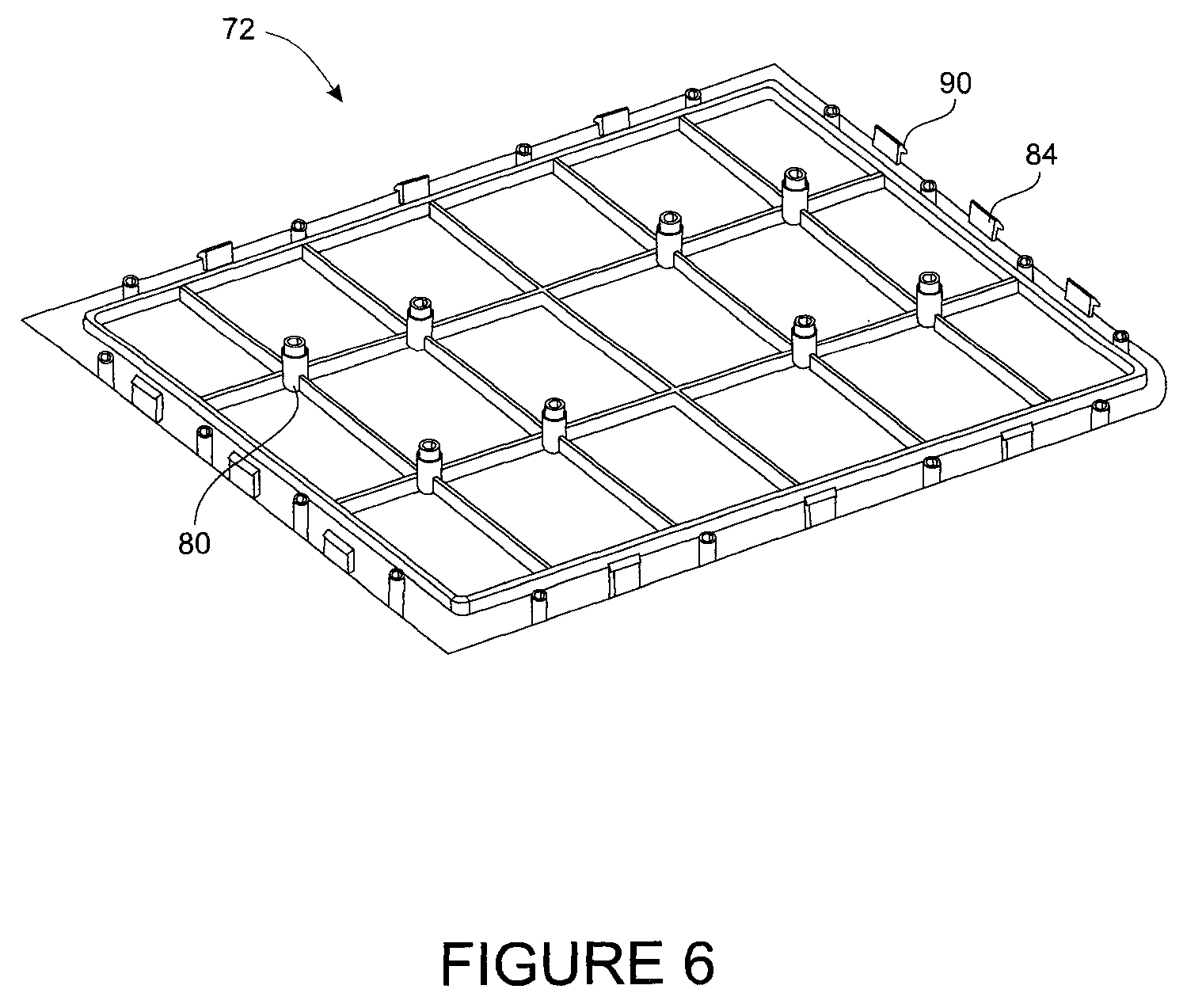 Patent US11771232 Figure 6 – Modular furniture with tool free assembly