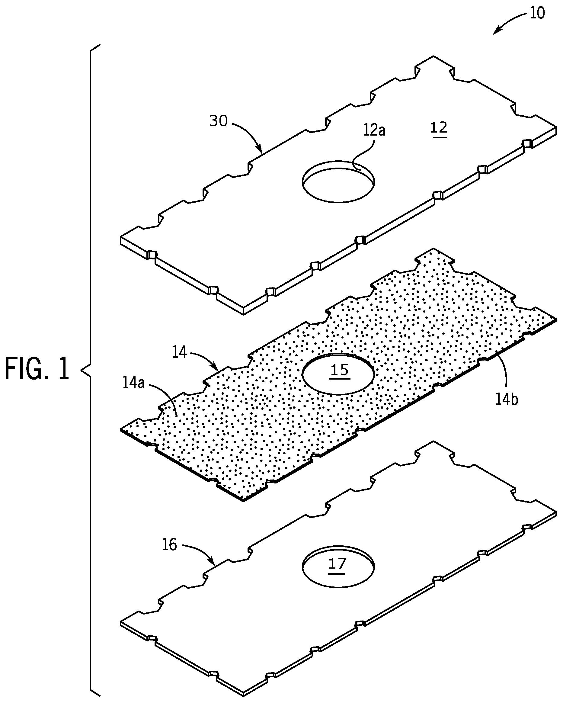 Patent US11771234 Figure 1 – Mattress securing apparatus and method of using the same