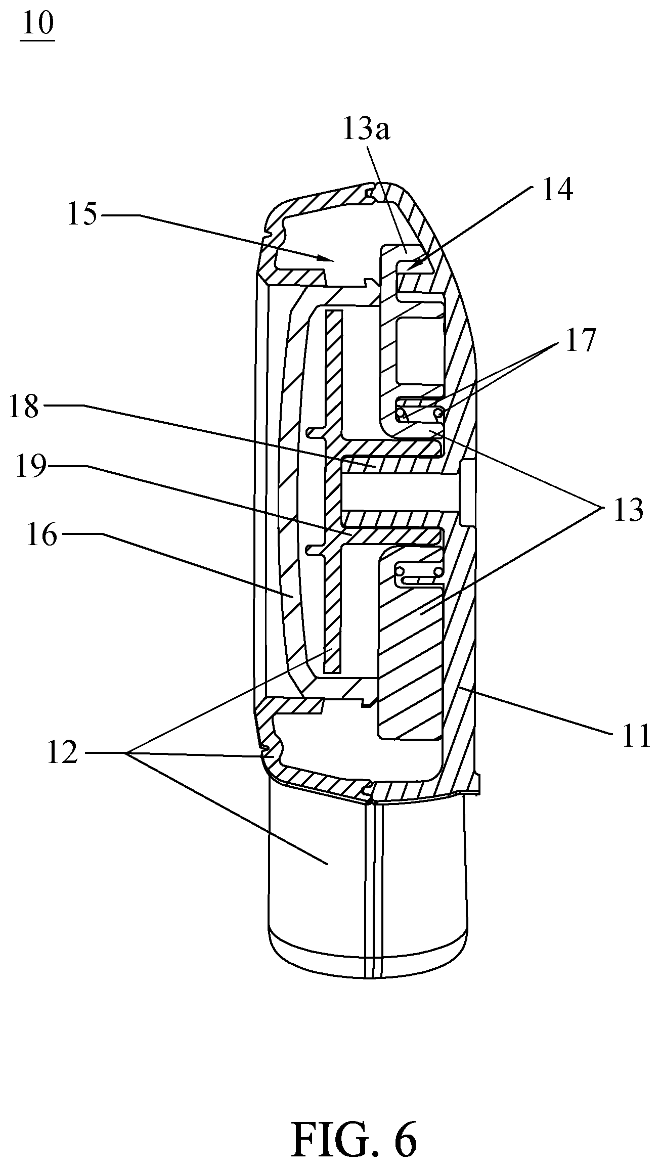 Patent US11771236 Figure 6 – Child seating device and support frame thereof
