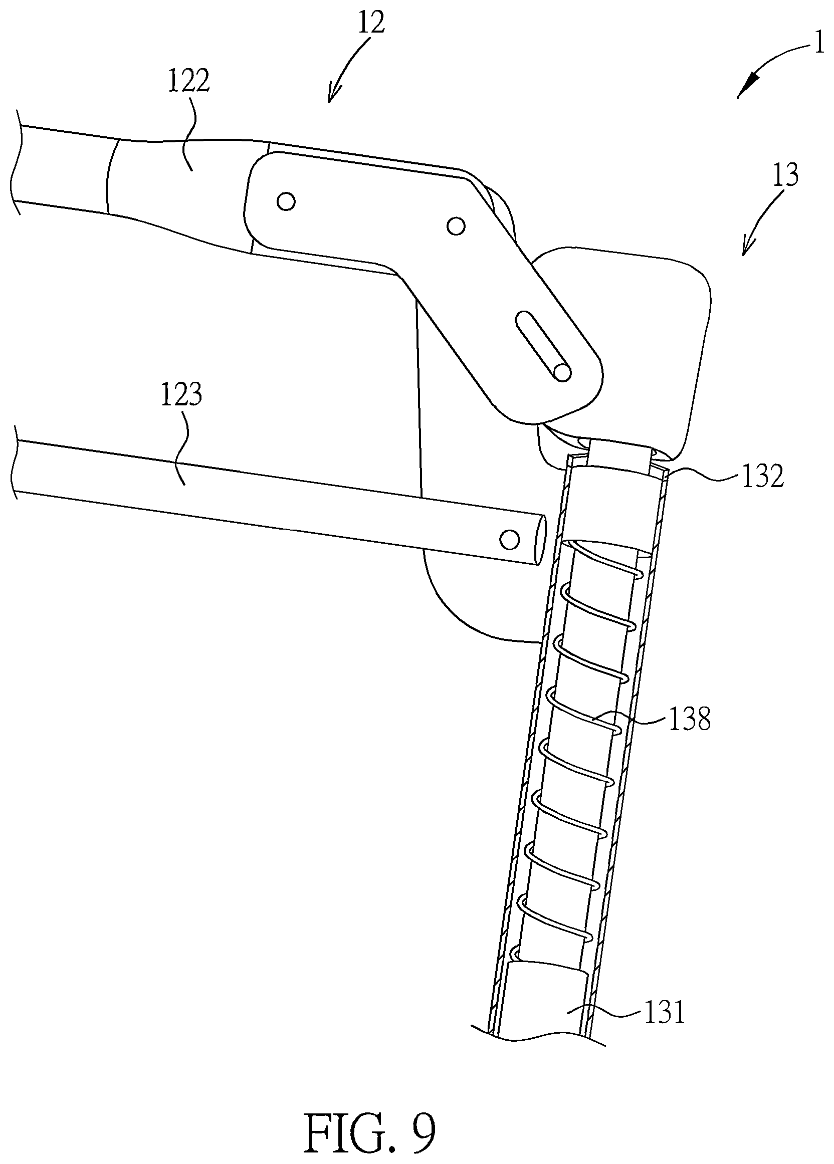 Patent US11771237 Figure 9 – Foldable play yard