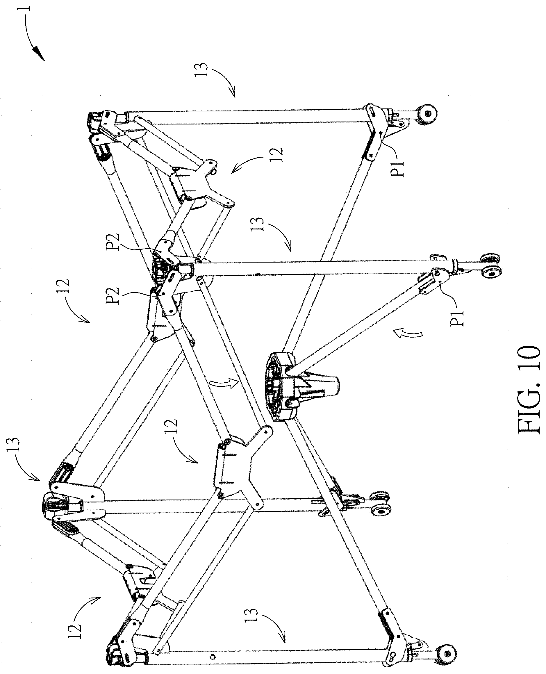 Patent US11771237 Figure 10 – Foldable play yard