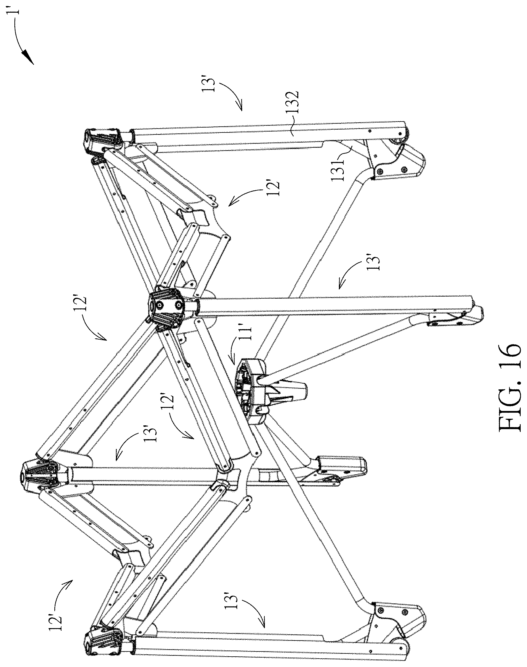 Patent US11771237 Figure 16 – Foldable play yard