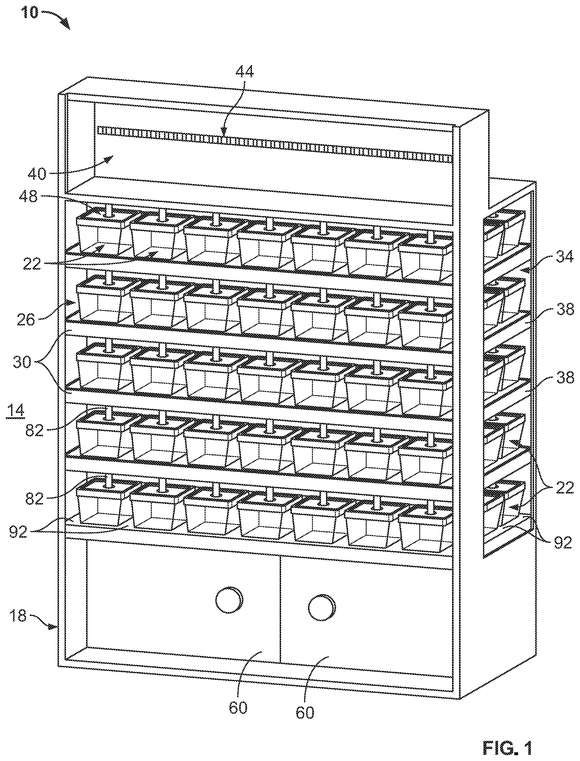 Patent US11771240 Figure 1 – Containment system for the display of animals