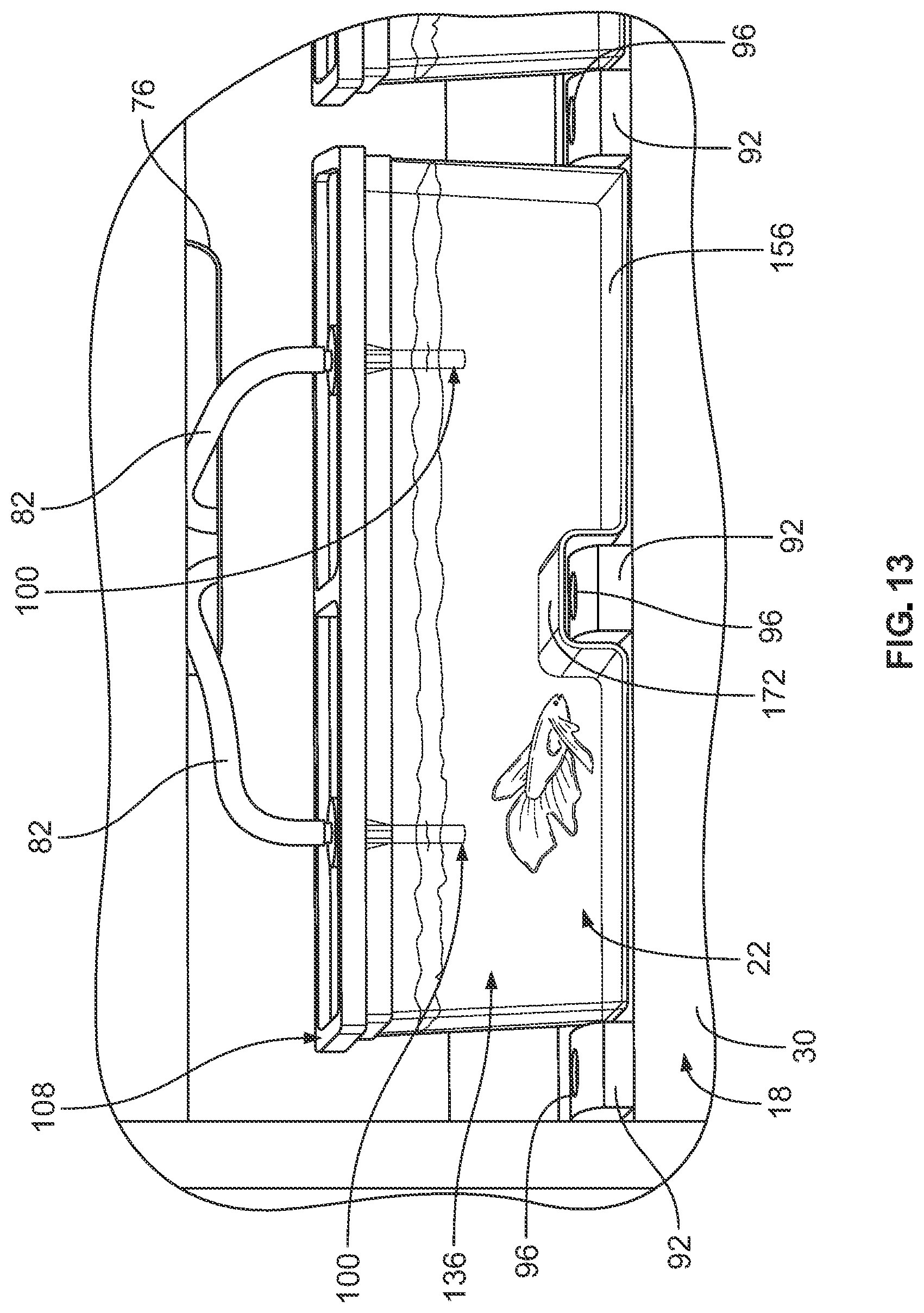 Patent US11771240 Figure 9 – Containment system for the display of animals