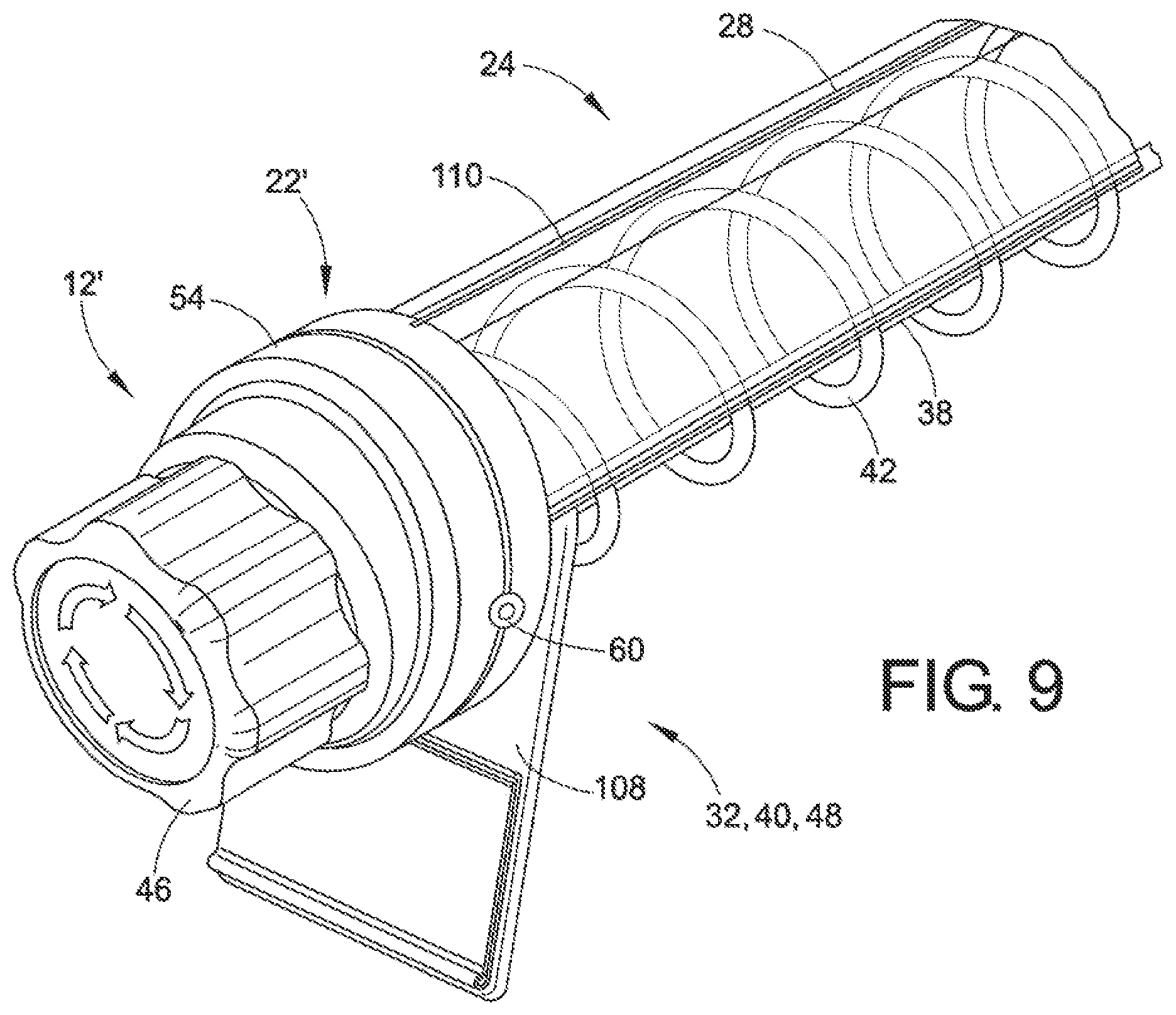 Patent US11771241 Figure 9 – Sensor and lockout for anti-sweep hook