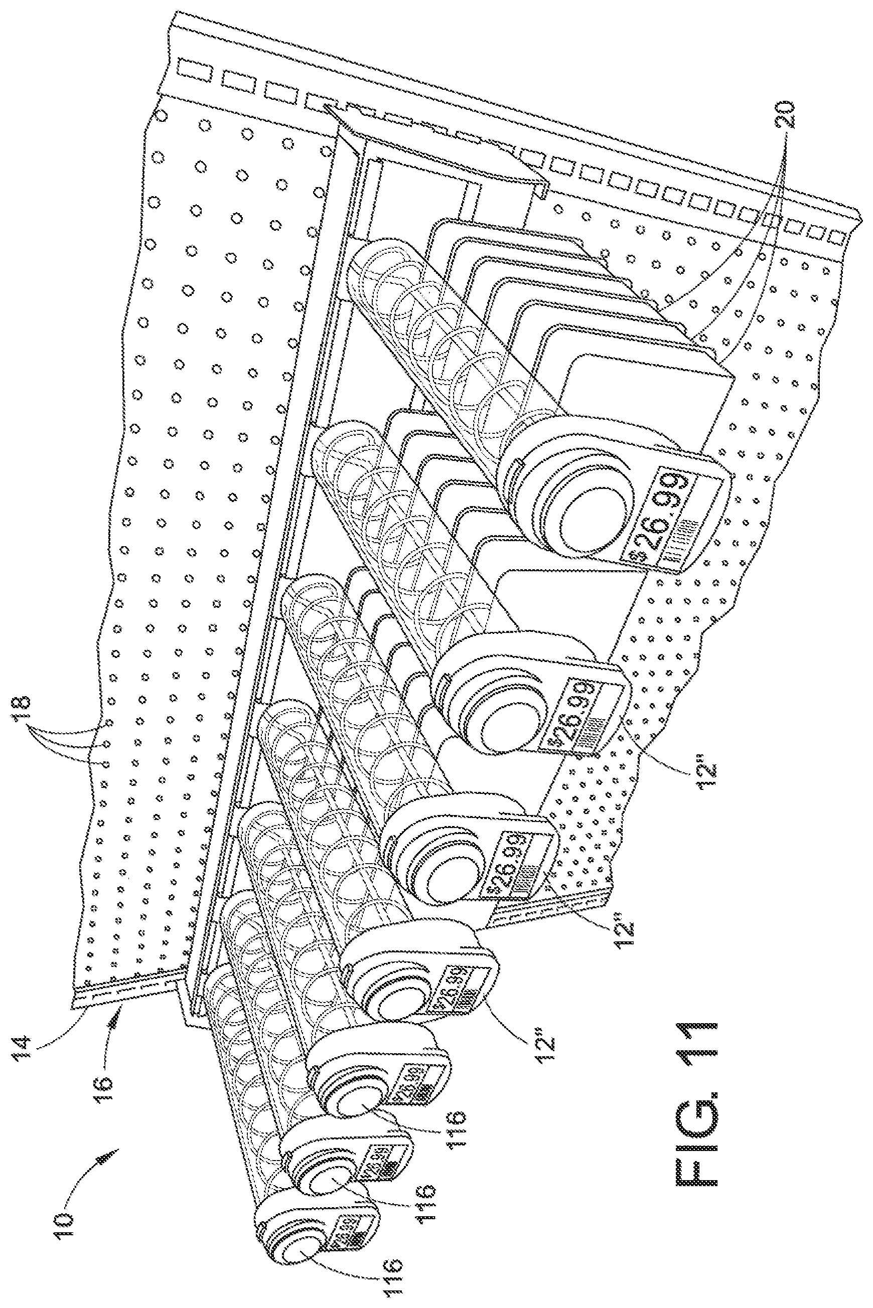 Patent US11771241 Figure 11 – Sensor and lockout for anti-sweep hook