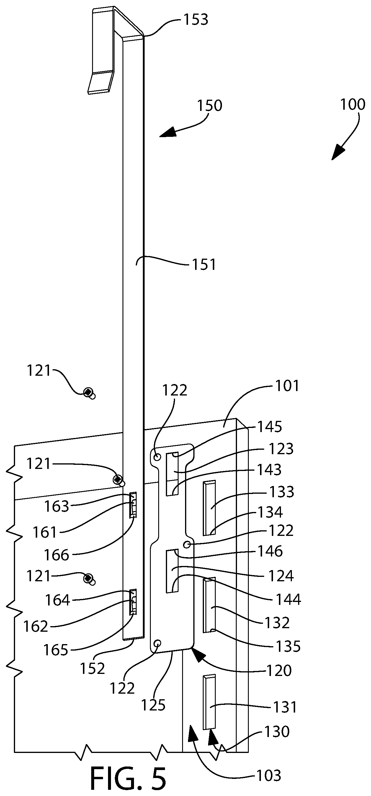 Patent US11771245 Figure 5 – Hanging apparatus