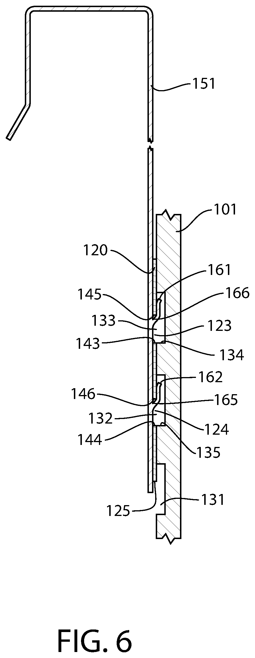Patent US11771245 Figure 6 – Hanging apparatus