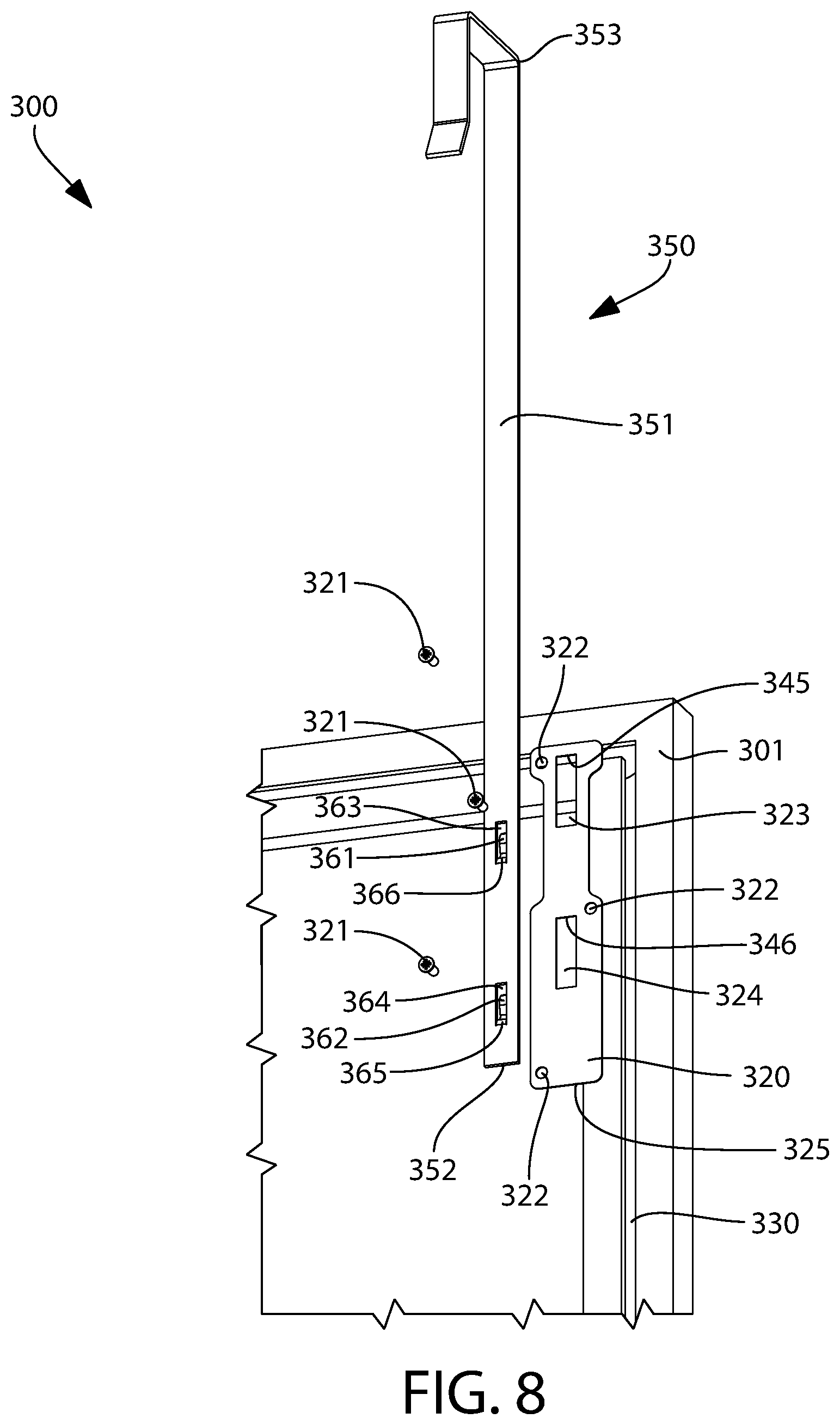 Patent US11771245 Figure 8 – Hanging apparatus