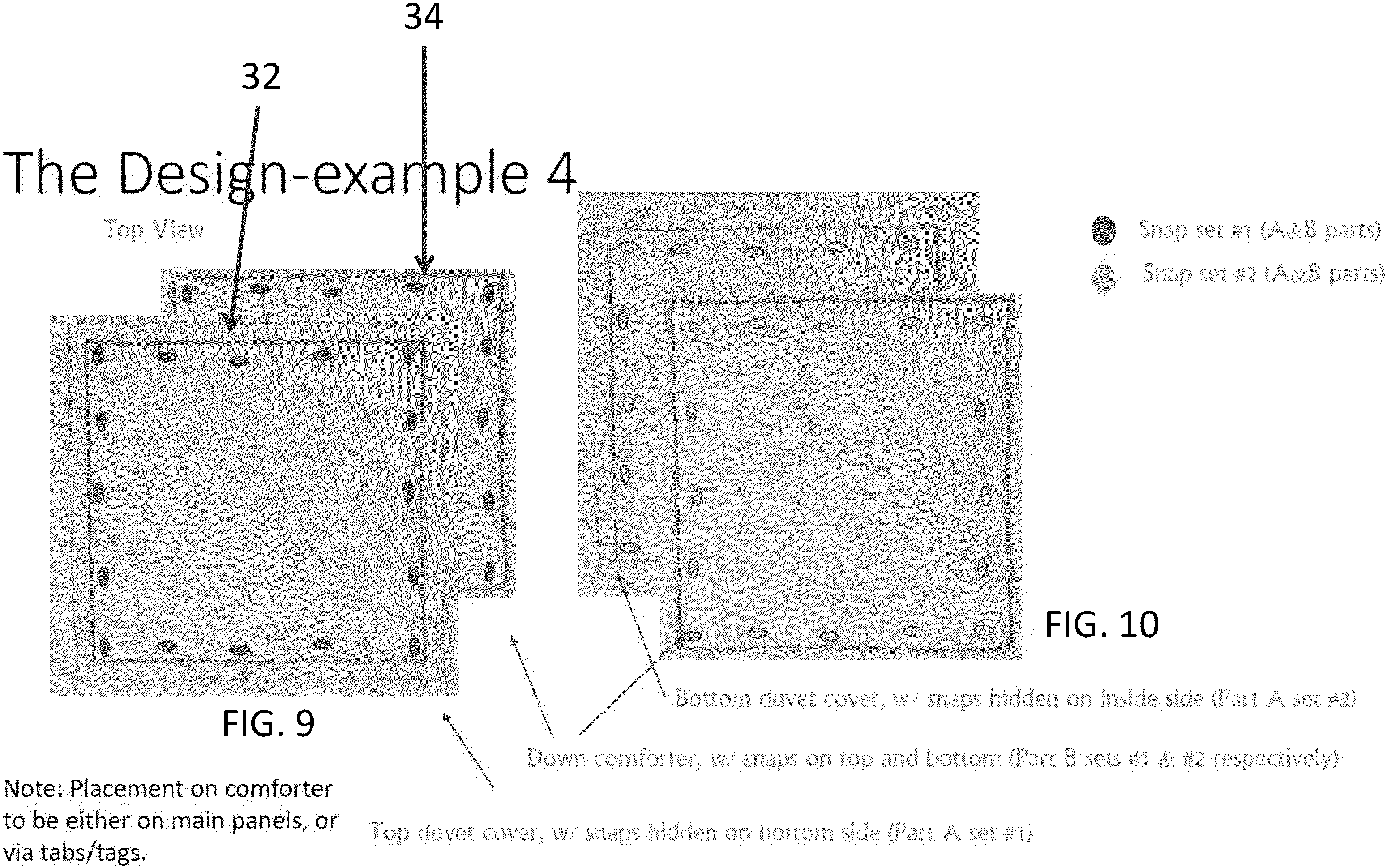 Patent US11771247 Figure 5 – Duvet and duvet cover