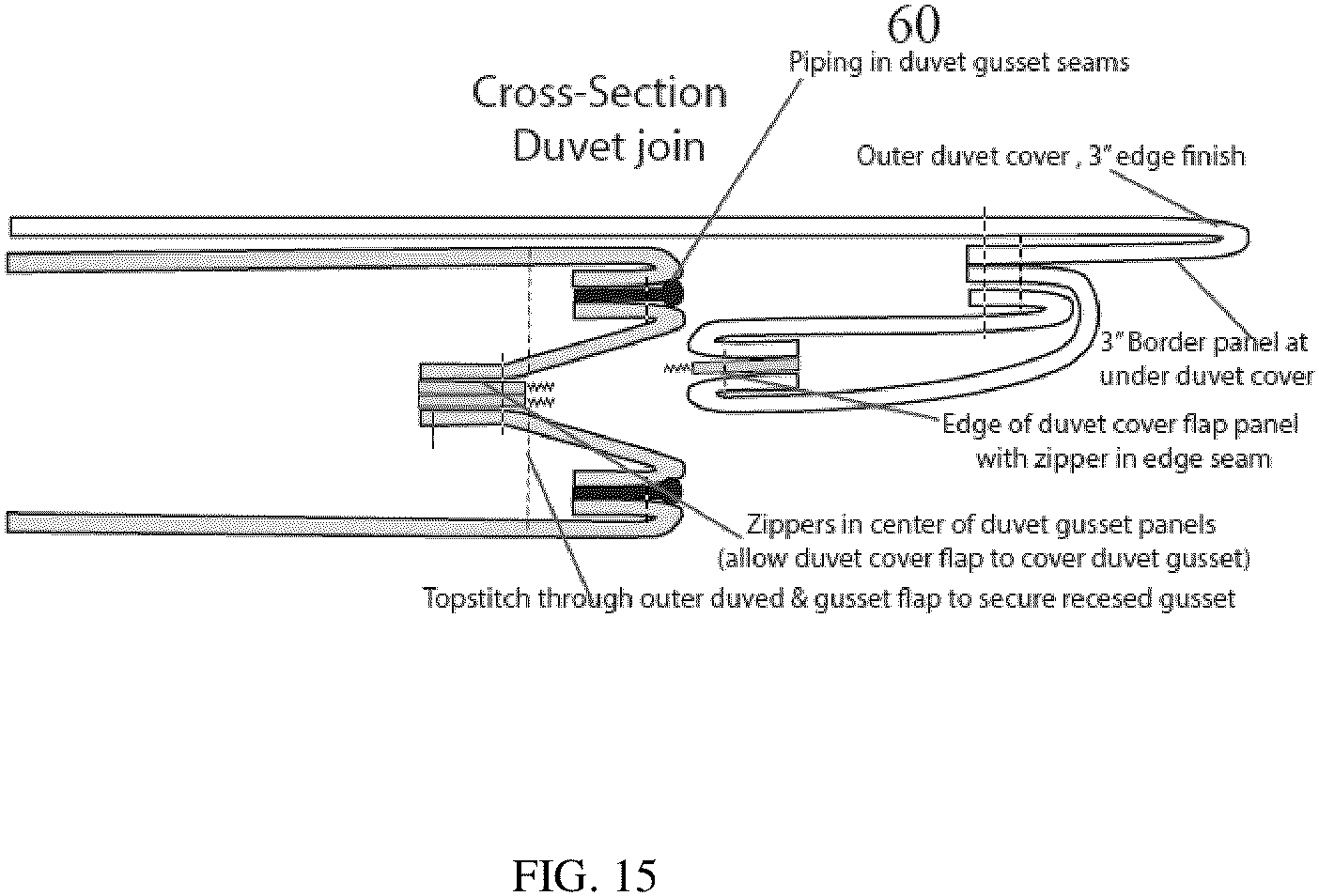 Patent US11771247 Figure 8 – Duvet and duvet cover