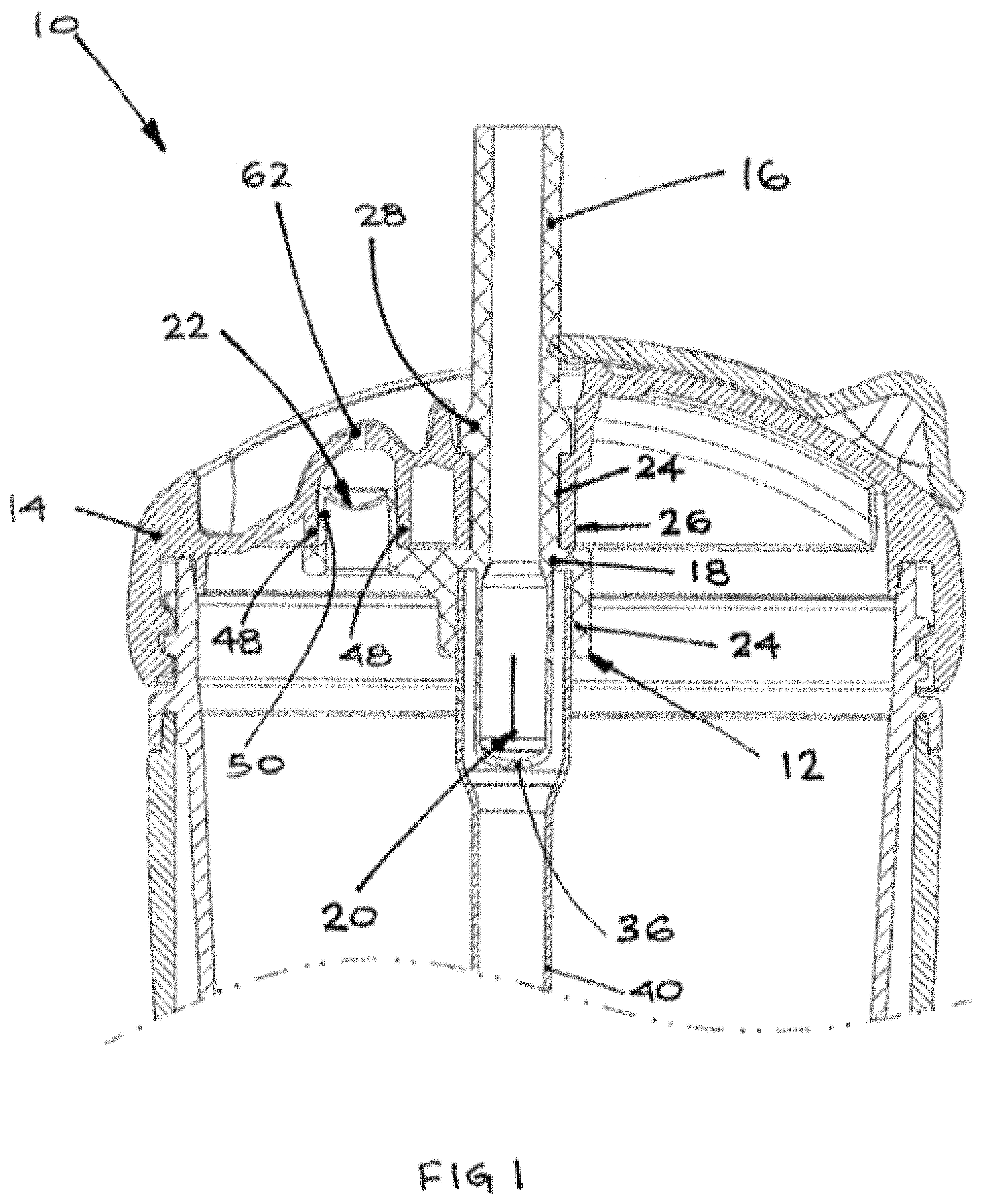 Patent US11771249 Figure 1 – Flexible straw with control means for use with a drinking vessel