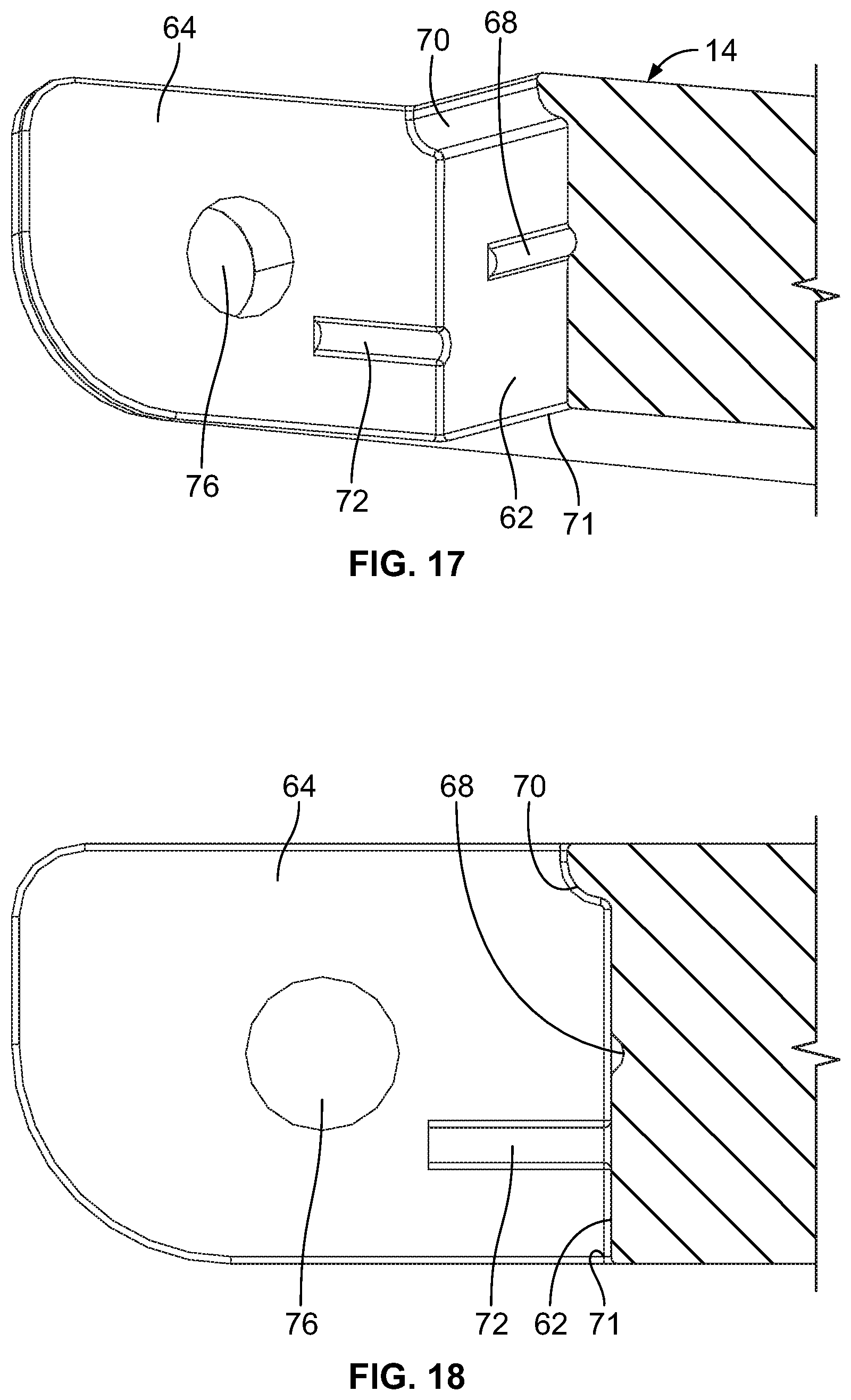 Patent US11771251 Figure 7 – Mountable and foldable utensil with structure for hindering and limiting movement of utensil components