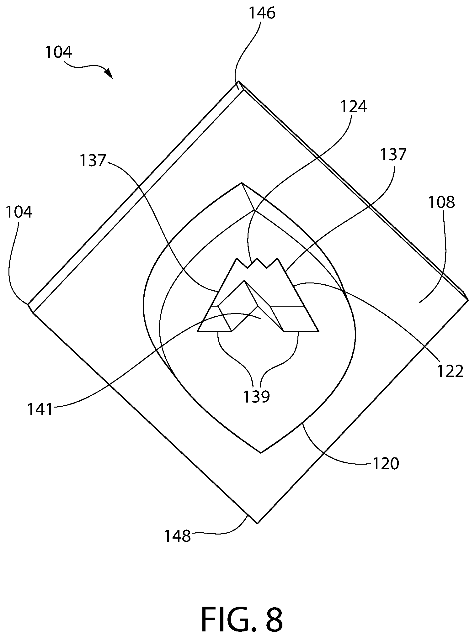 Patent US11771252 Figure 9 – Display mount