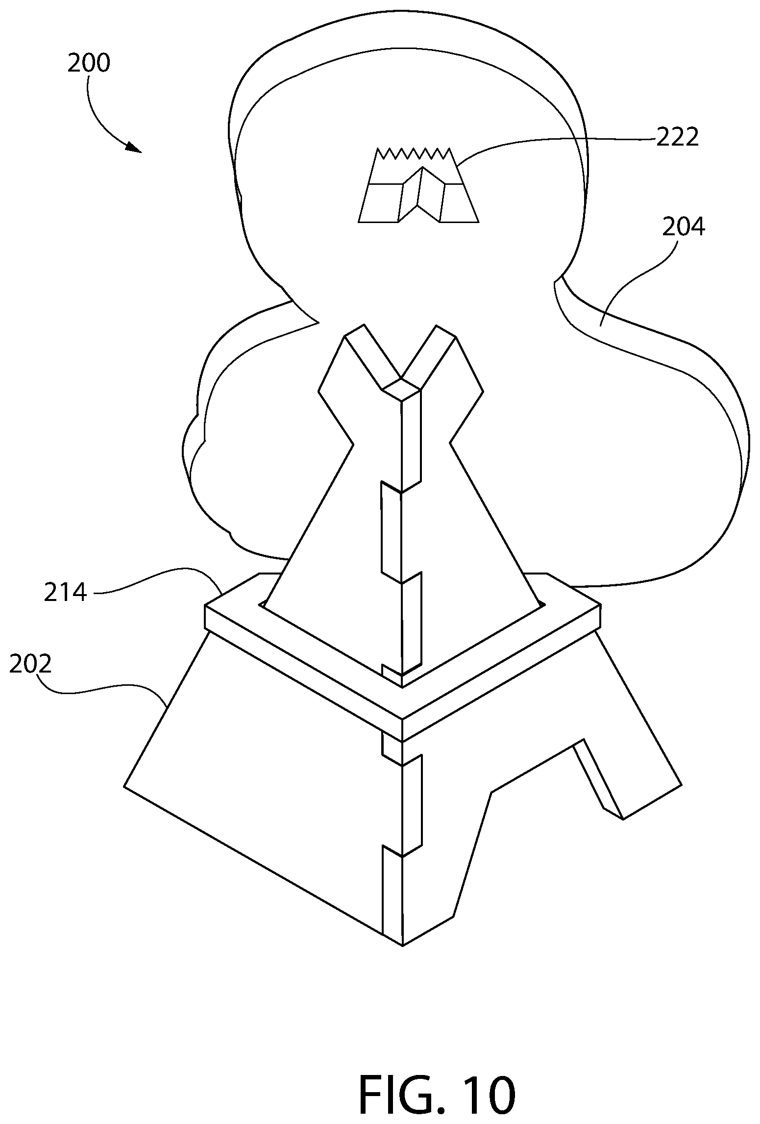 Patent US11771252 Figure 11 – Display mount