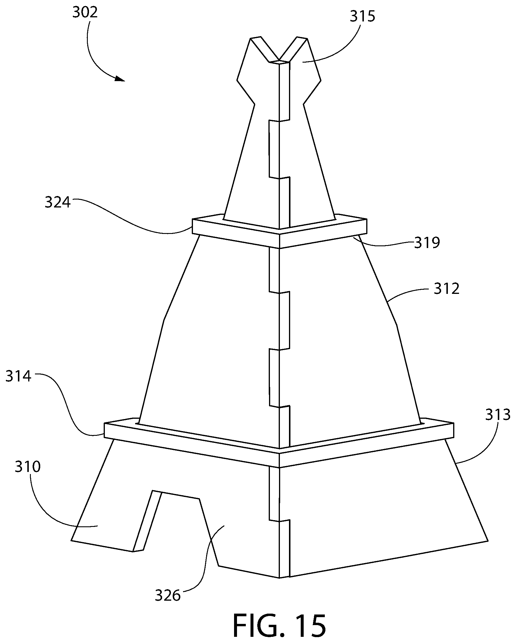 Patent US11771252 Figure 16 – Display mount