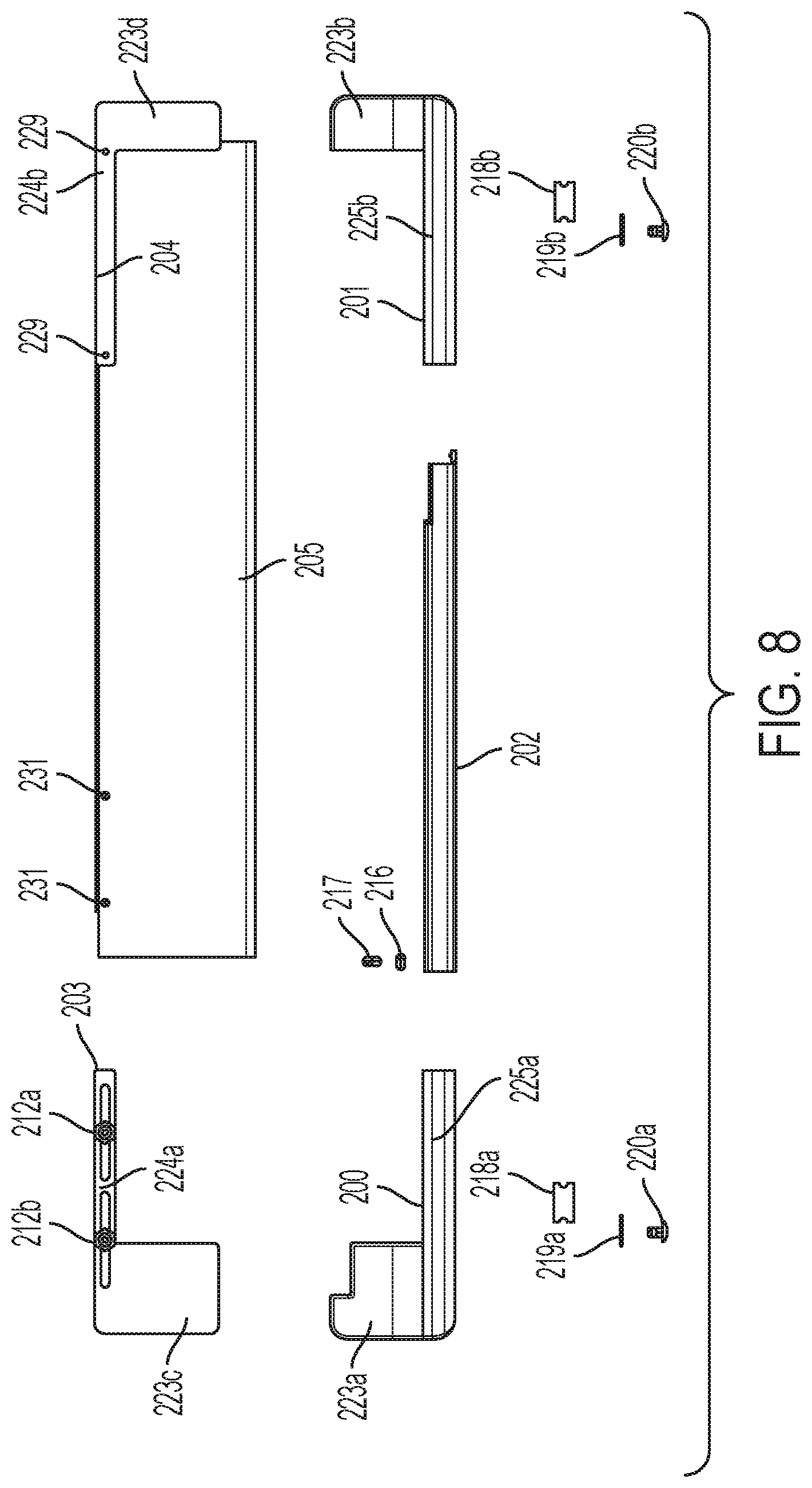 Patent US11771254 Figure 4 – Mail slot insert with foam attachment