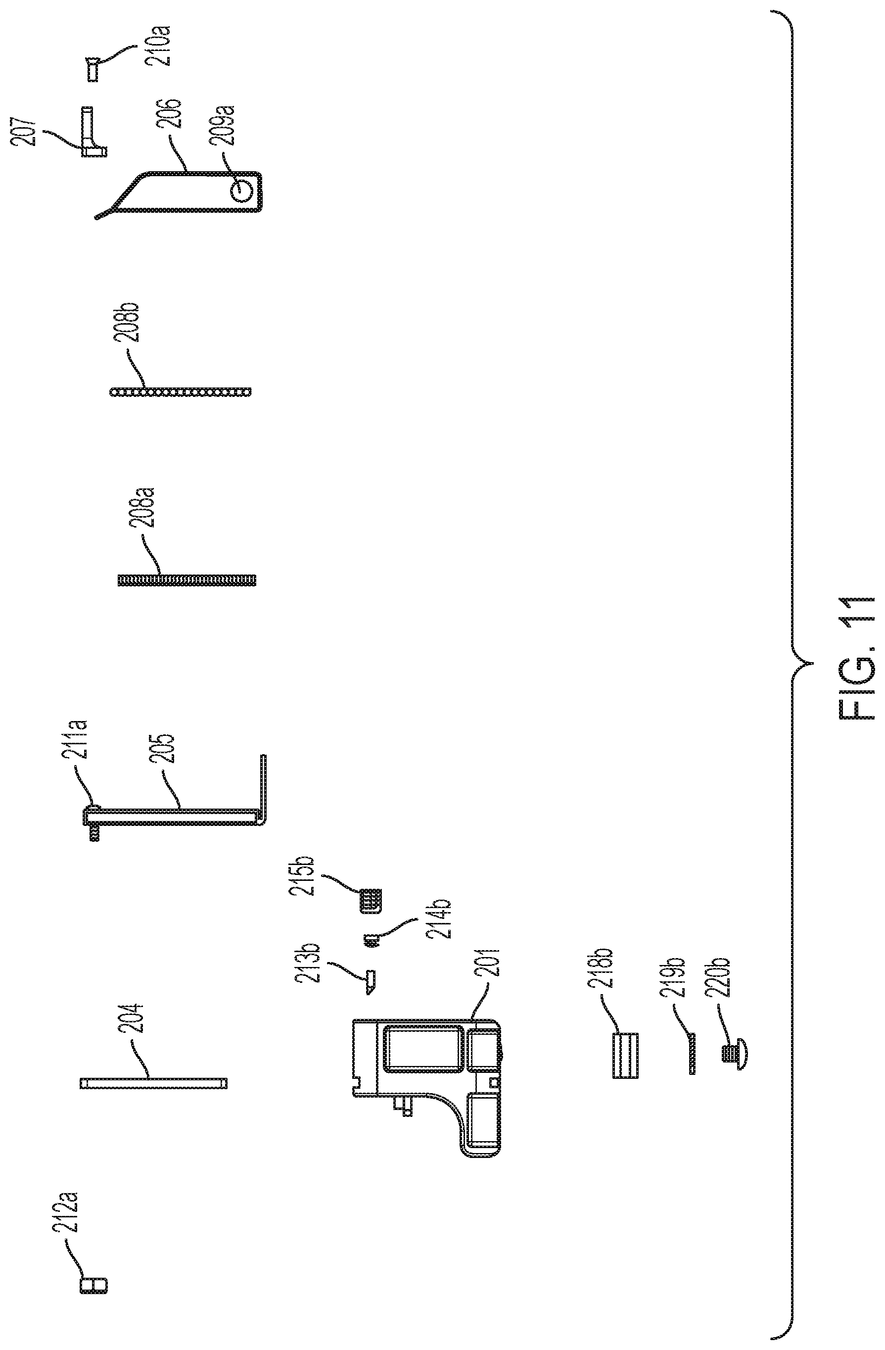 Patent US11771254 Figure 7 – Mail slot insert with foam attachment