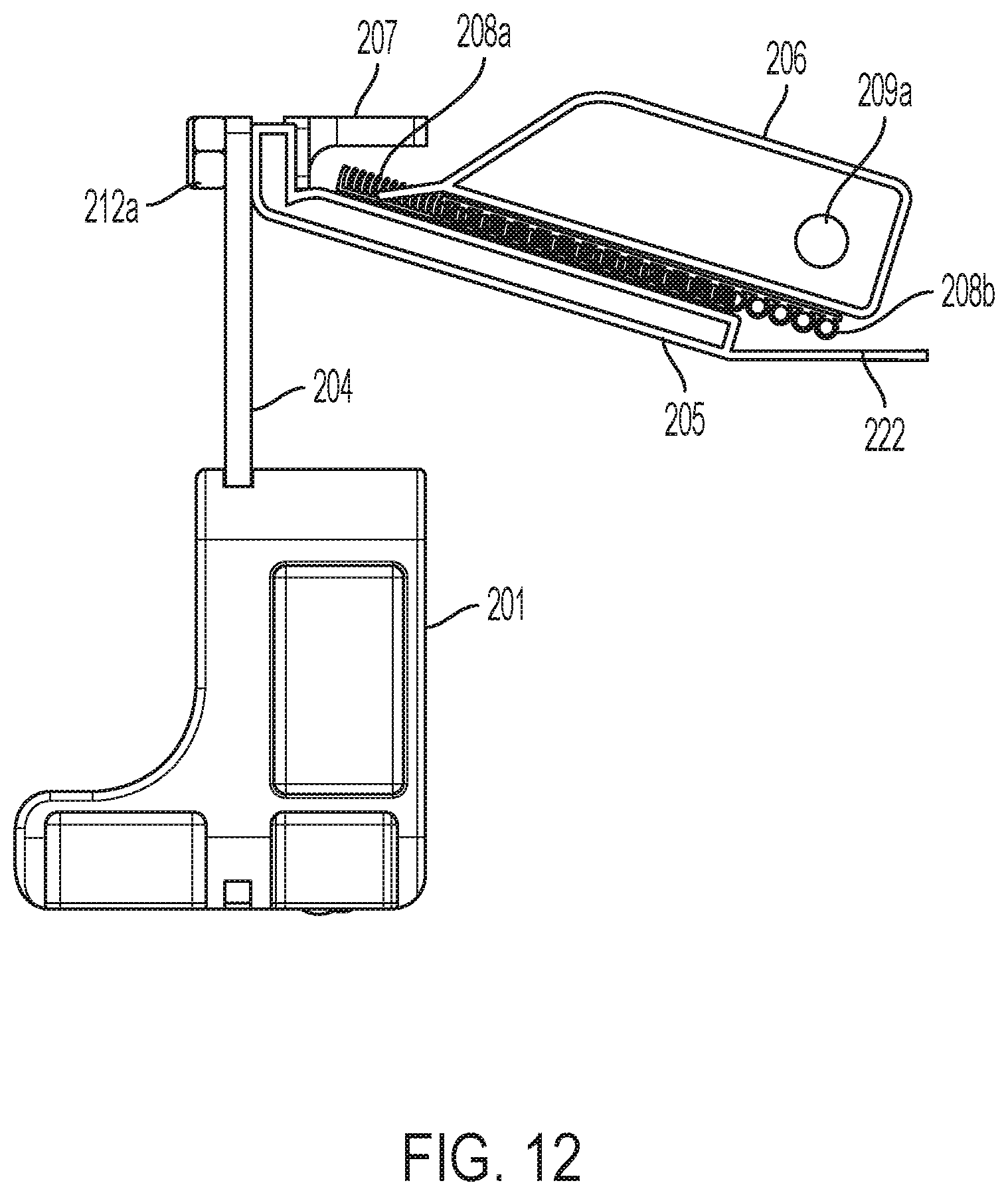 Patent US11771254 Figure 8 – Mail slot insert with foam attachment
