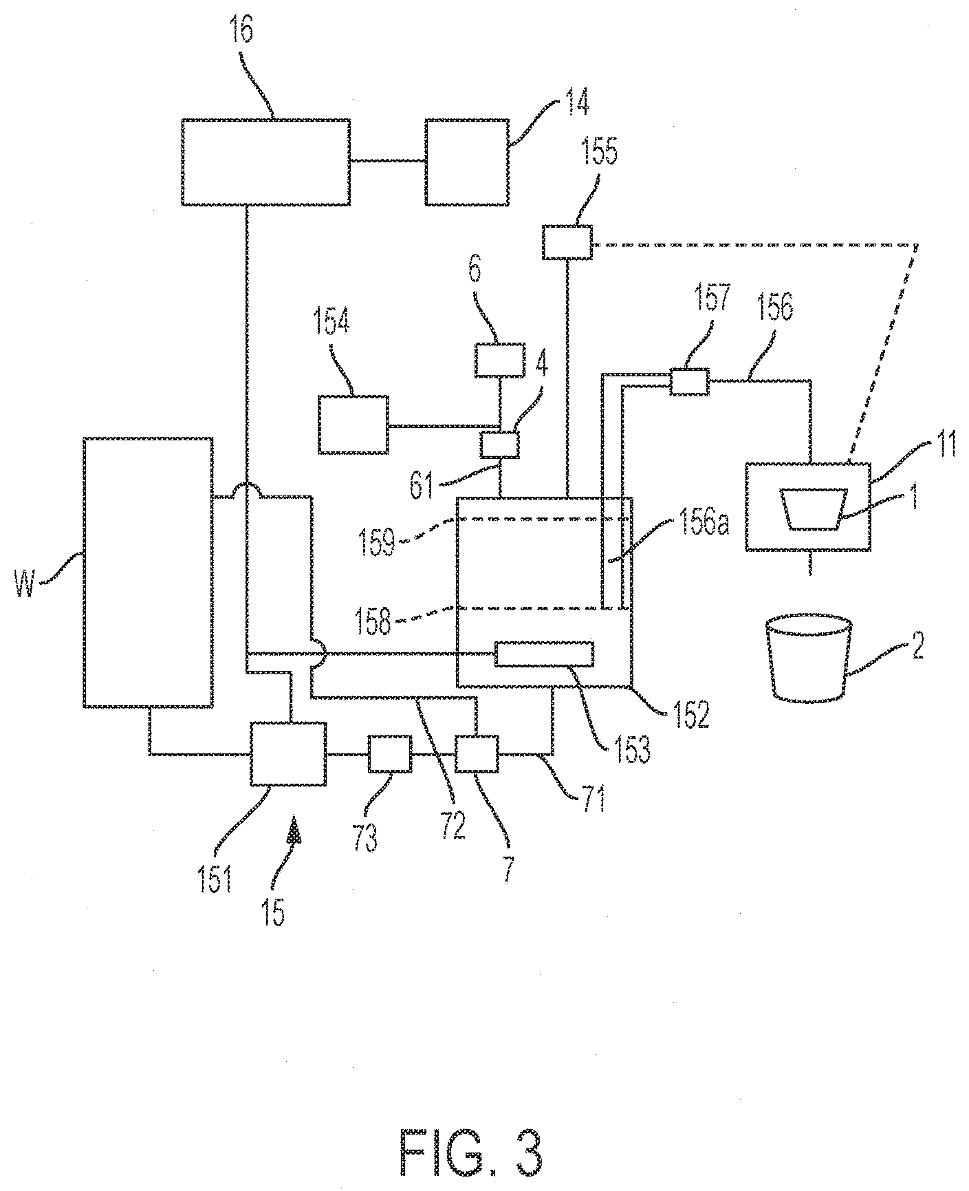 Patent US11771258 Figure 3 – Vent orifice and filter for beverage machine